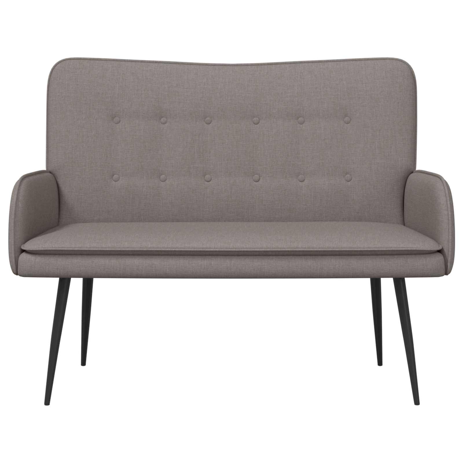 Καναπές 2 ατόμων Taupe 115 x 61 x 87 εκ. Ύφασμα