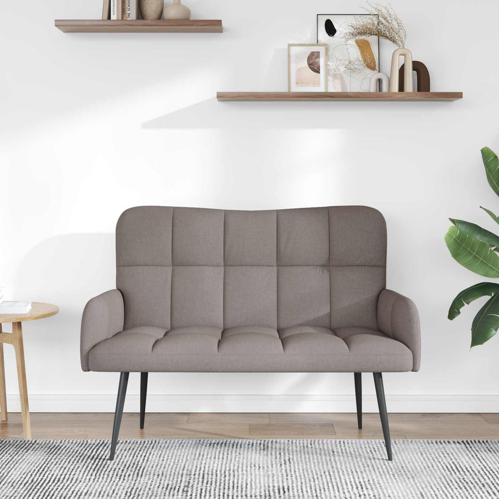 Καναπές 2 ατόμων Taupe 115 x 61 x 87 εκ. Ύφασμα