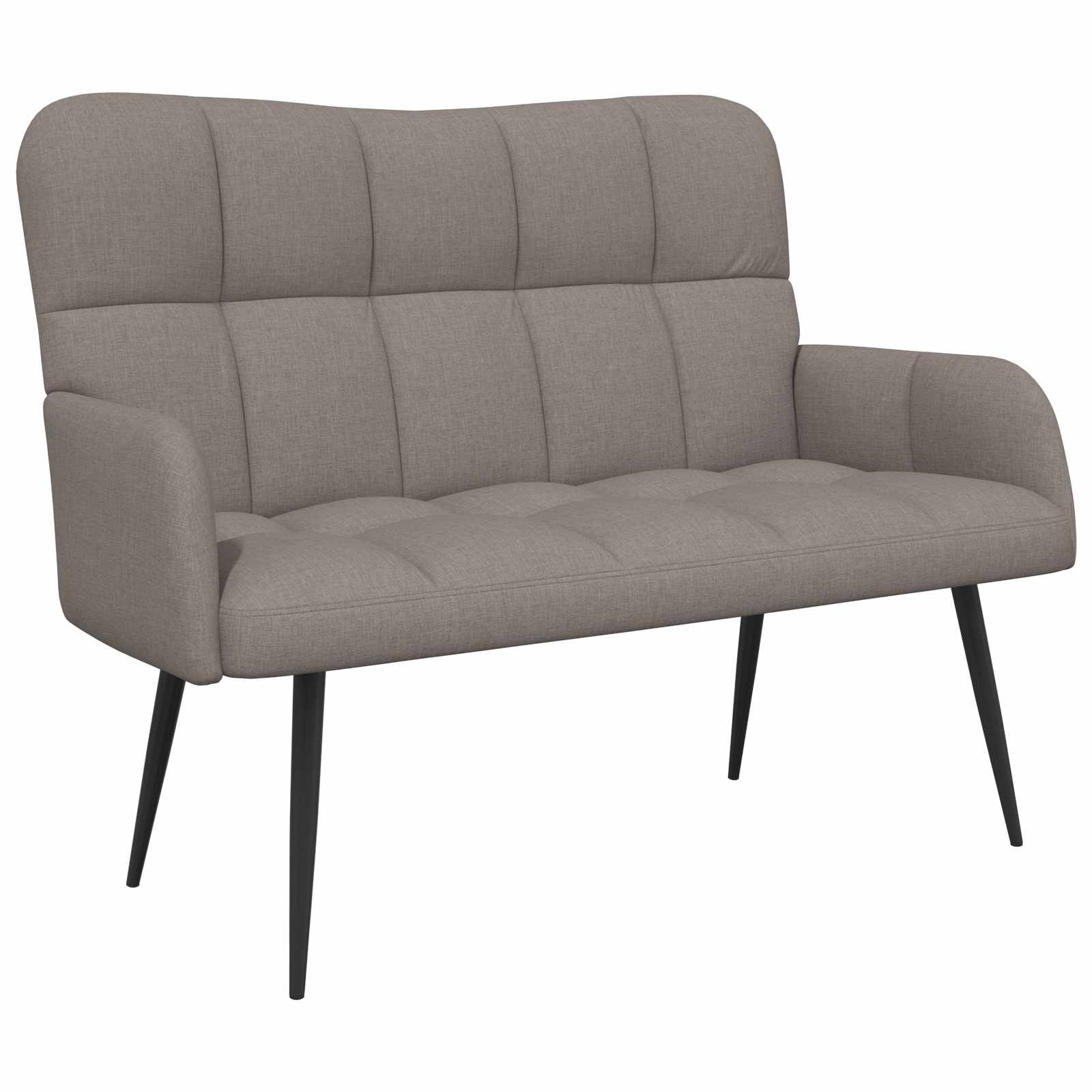 Καναπές 2 ατόμων Taupe 115 x 61 x 87 εκ. Ύφασμα