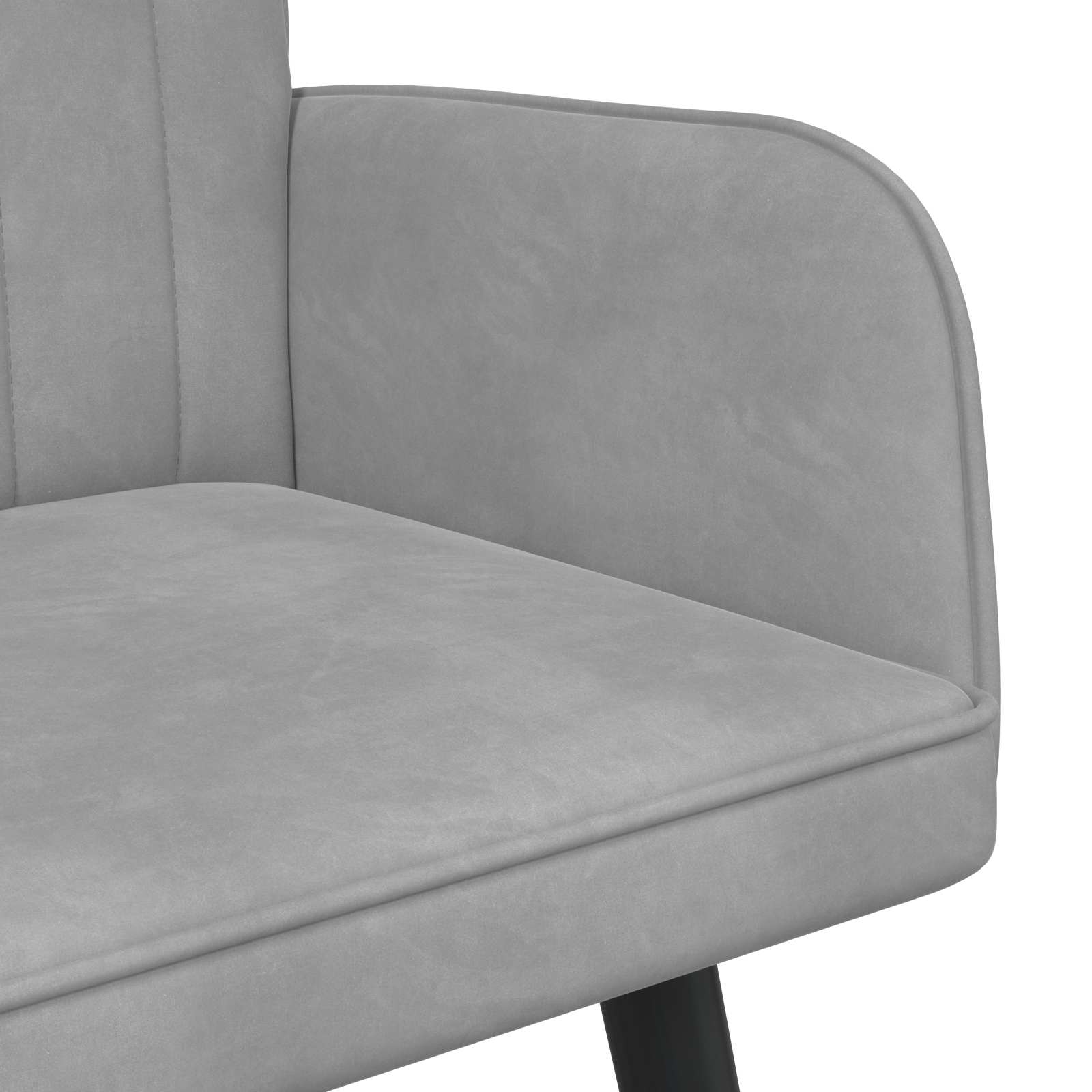 Καναπές 2 ατόμων Ανοιχτό γκρι 115 x 61 x 87 εκ. Βελούδο