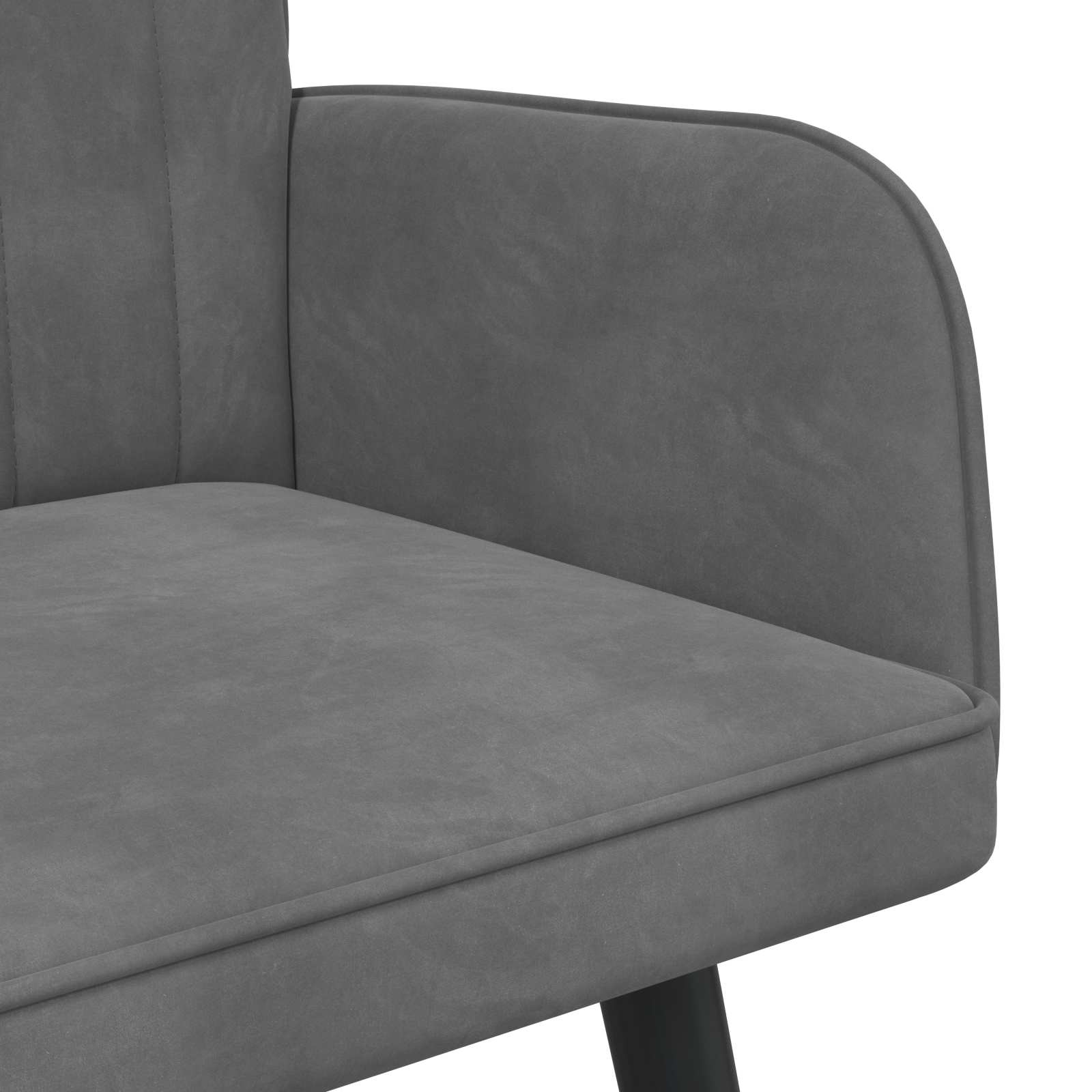 Καναπές 2 ατόμων Σκούρο Γκρι 115 x 61 x 87 εκ. Βελούδο