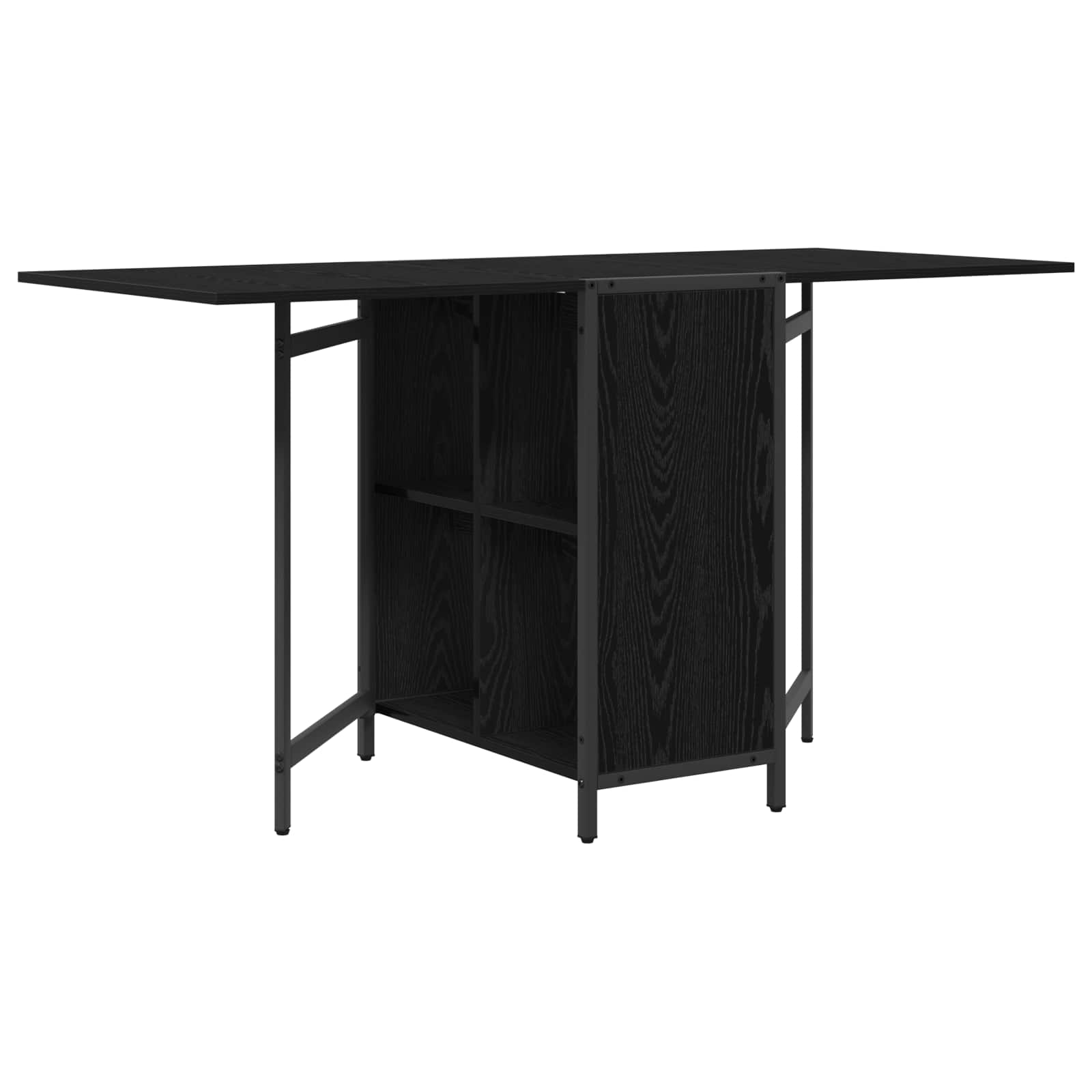 Τραπέζι φαγητού 144 x 60 x 75 εκ. Επεξεργασμένο Ξύλο Μαύρη Δρυς
