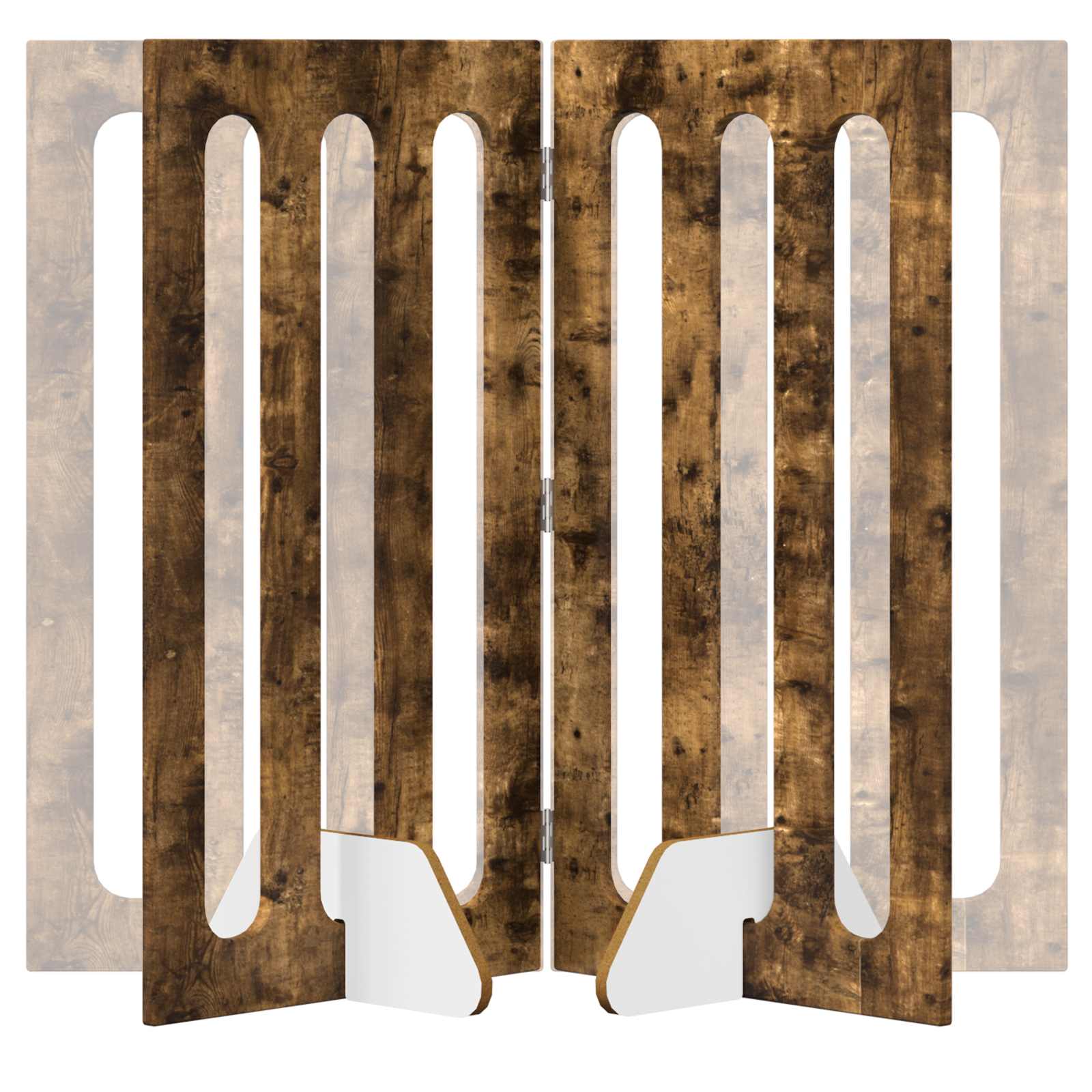 Αναδιπλούμενη περίφραξη κατοικίδιων 2 τμχ. 100,5 x 38 x 90 εκ