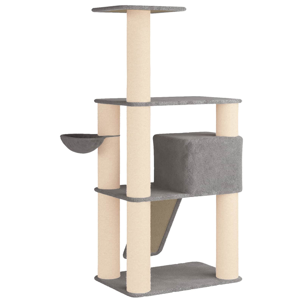 Δέντρο γάτας με στύλους ξύρας Ανοιχτό γκρι 173 εκ.