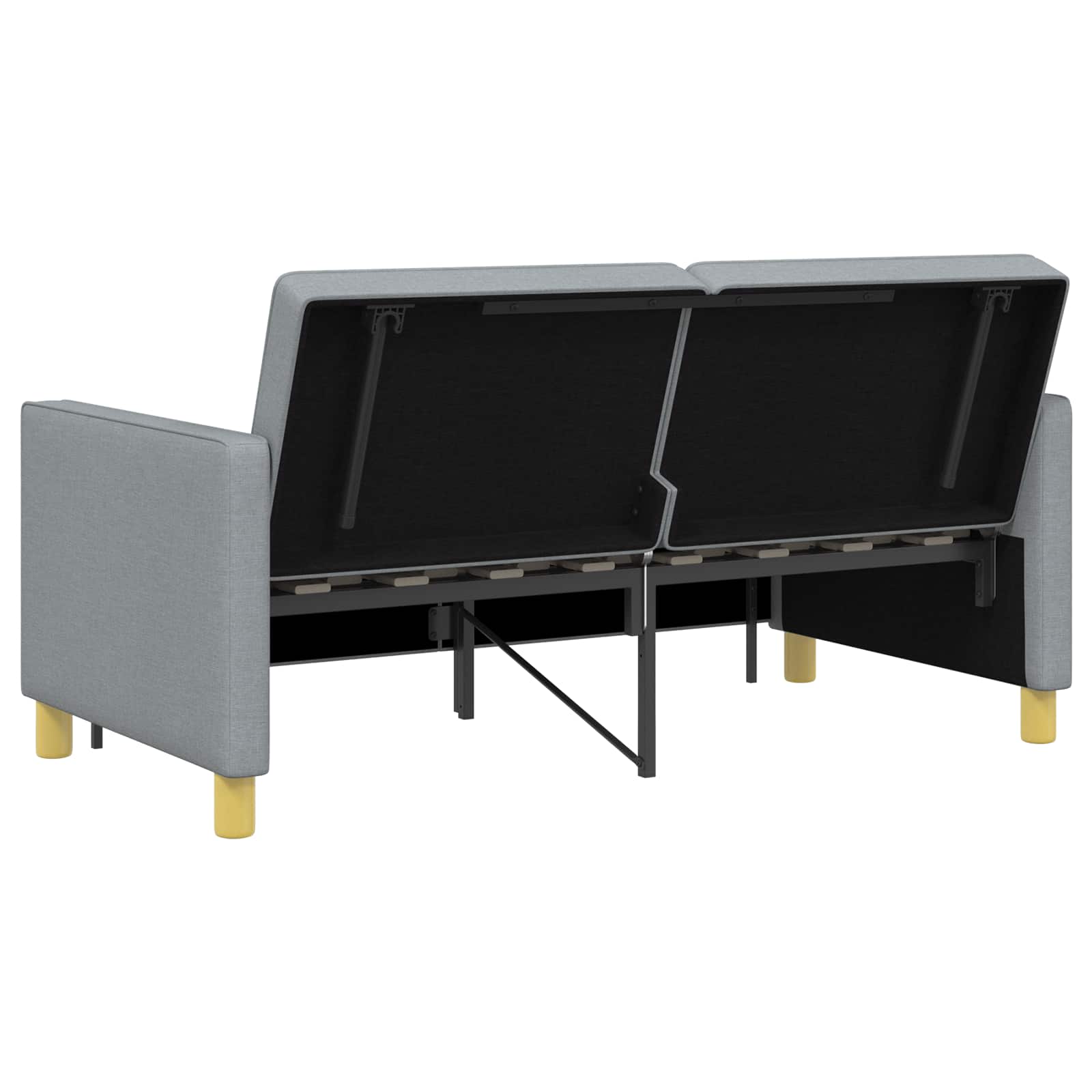 Καναπές Κρεβάτι Ανοιχτό γκρι 154 x 94,5 x 80,5 εκ