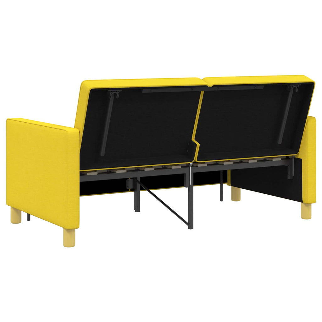 Καναπές Κρεβάτι Απαλό Κίτρινο 154 x 94,5 x 80,5 εκ Ύφασμα