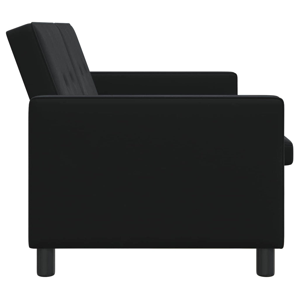 Κρεβάτι καναπές Μαύρο Ύφασμα