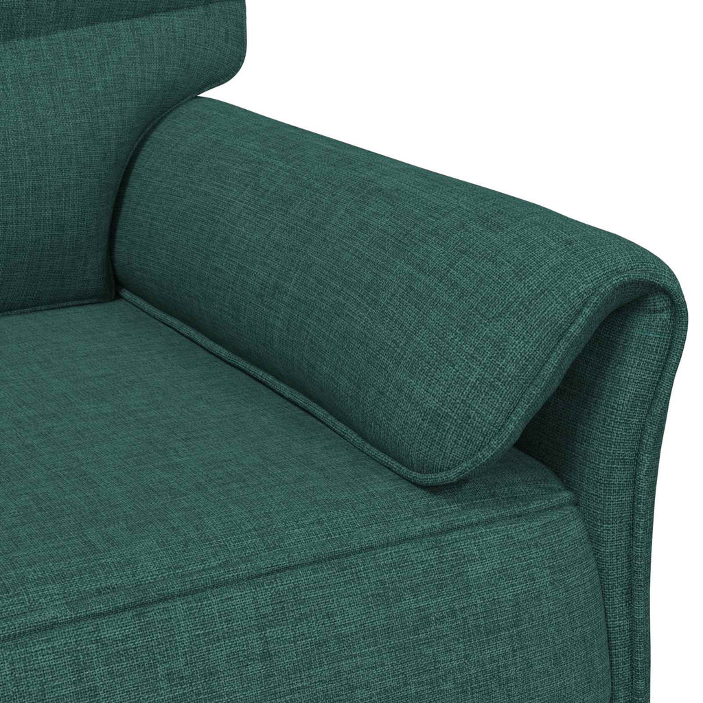 Σετ Καναπέ 2 τμχ. Σκούρο Πράσινο Ύφασμα