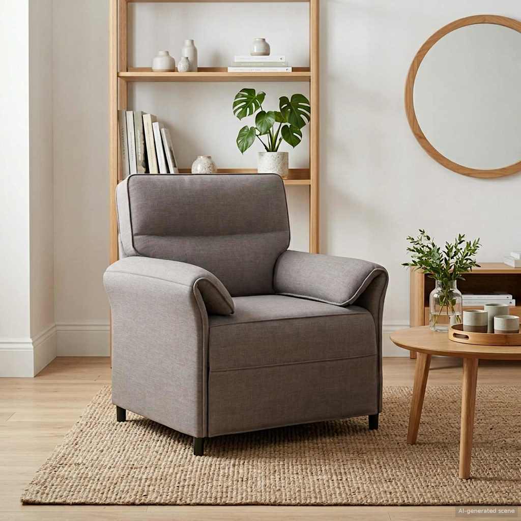 Καναπές 1-θέσιος Taupe 88 x 83 x 95 εκ
