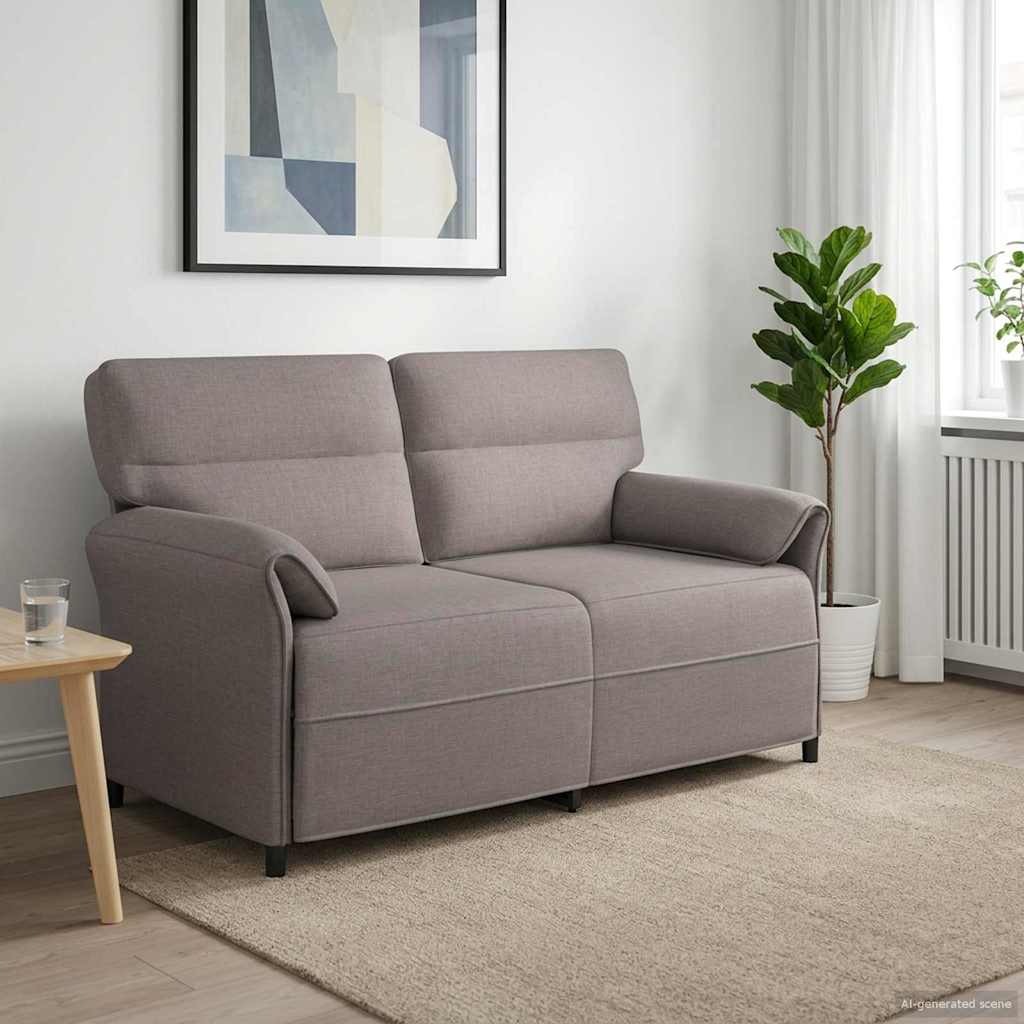 Καναπές 2 ατόμων Taupe 158 x 83 x 95 εκ