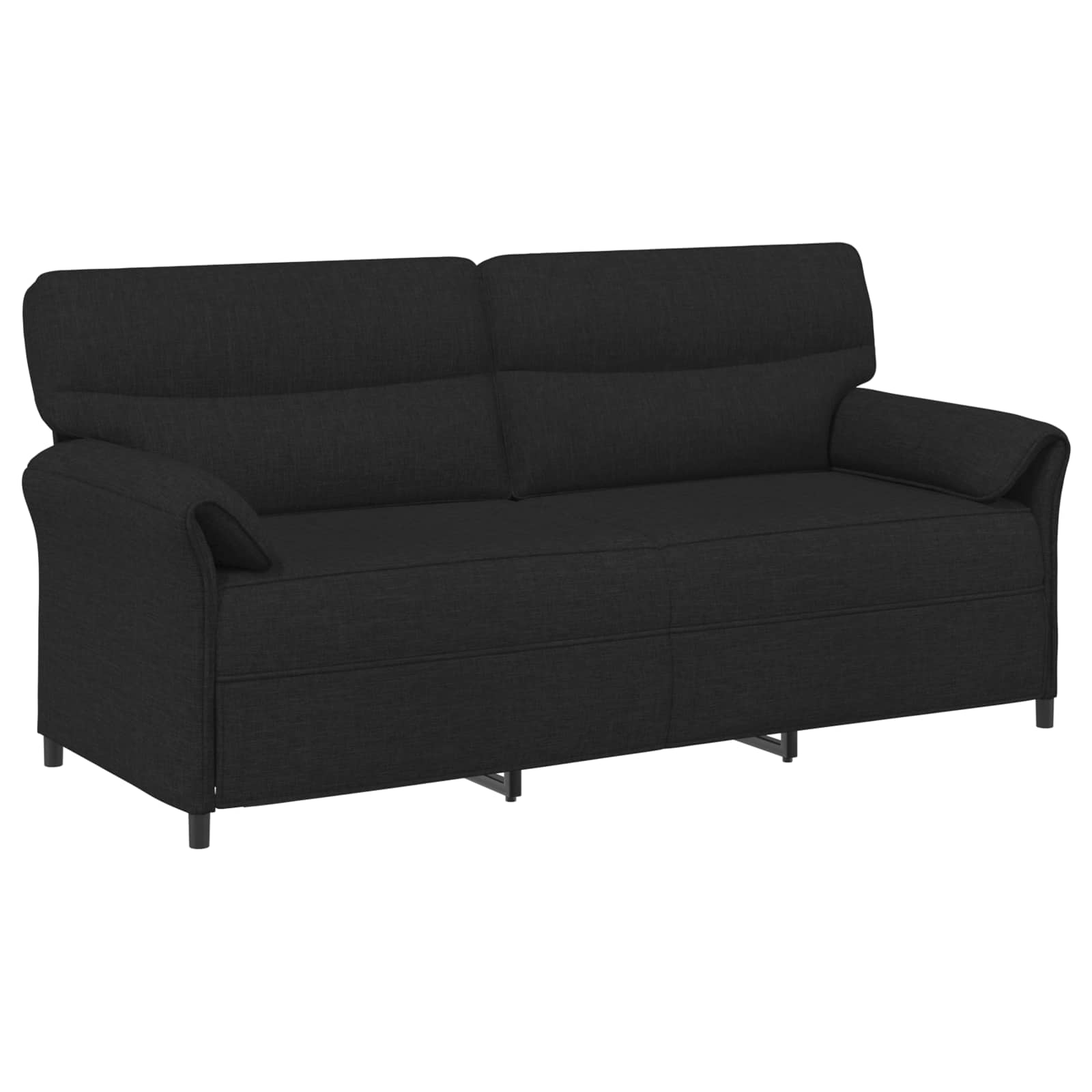 3-Θέσιος καναπές Μαύρο 198 x 83 x 95 εκ. Ύφασμα