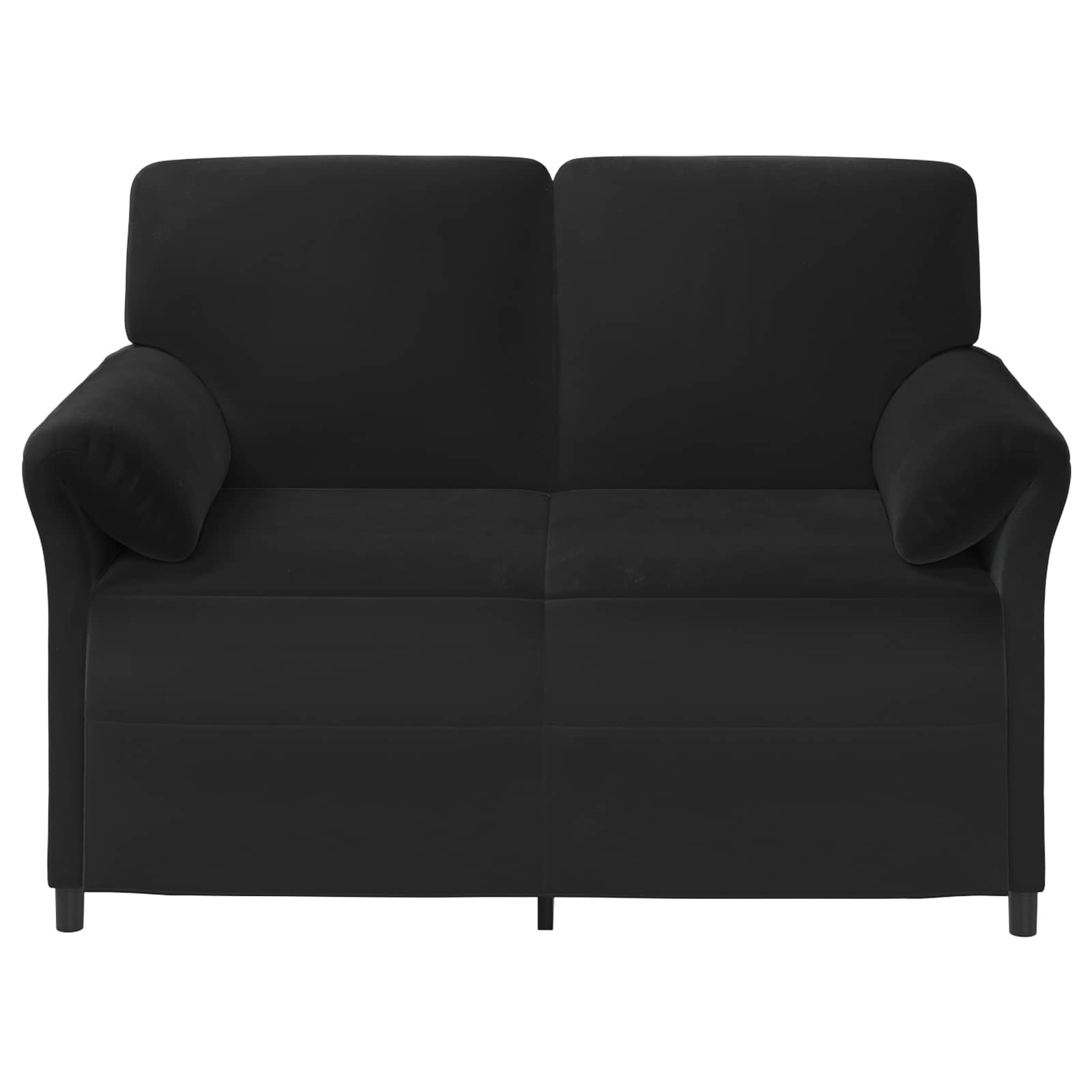 Καναπές 2 ατόμων Μαύρο 138 x 83 x 95 εκ Βελούδο