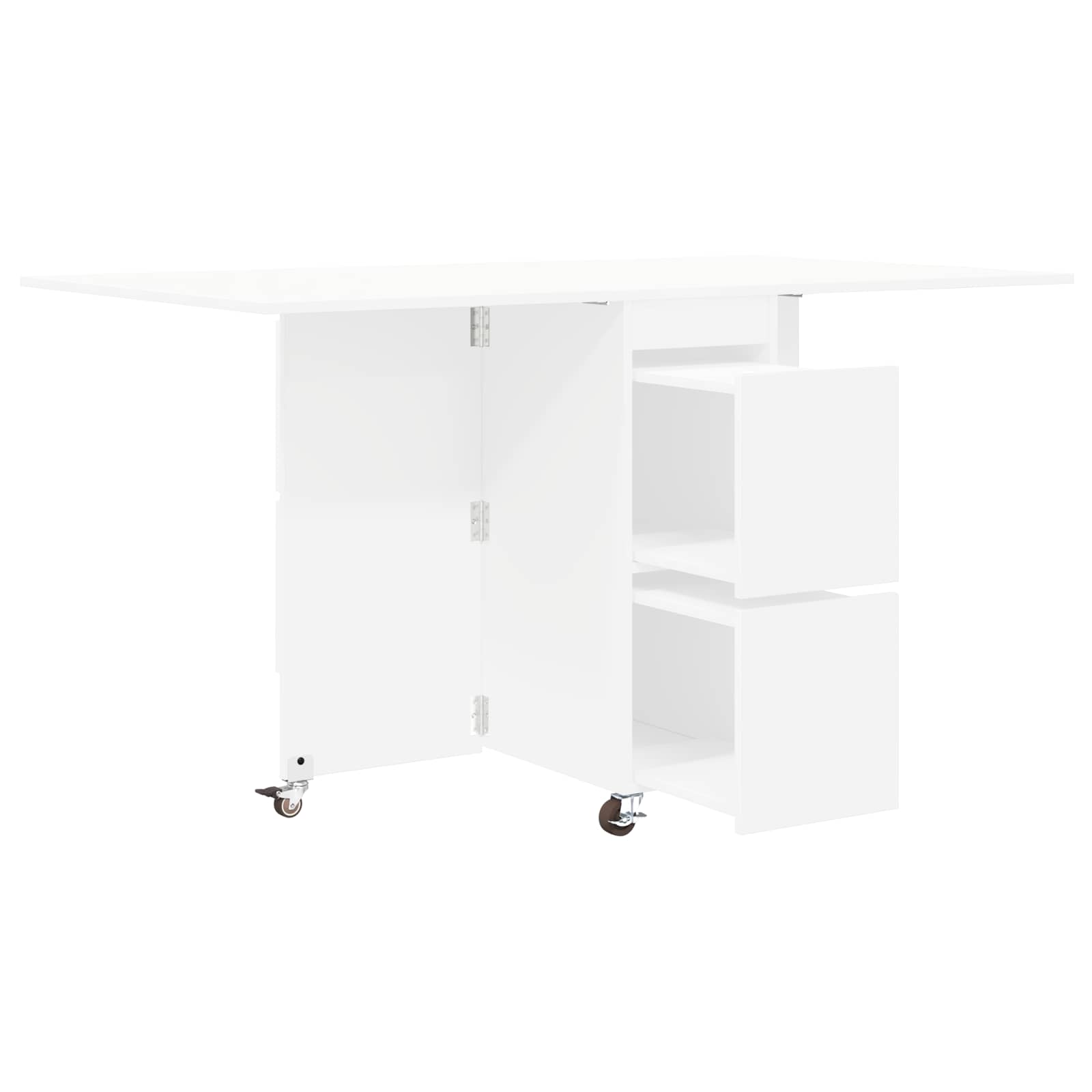 Τραπέζι φαγητού 140 x 80 x 77 cm Επεξεργασμένο Ξύλο Λευκό
