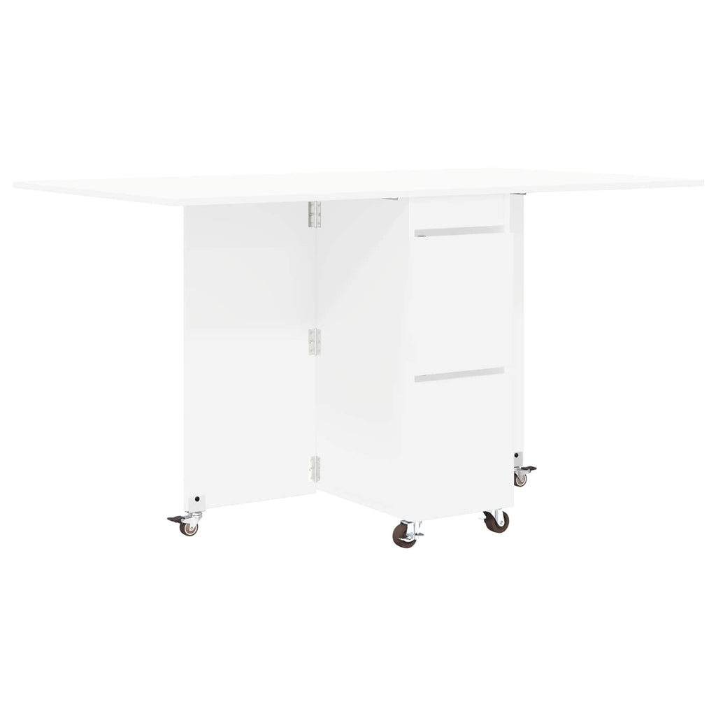 Τραπέζι φαγητού 140 x 80 x 77 cm Επεξεργασμένο Ξύλο Λευκό
