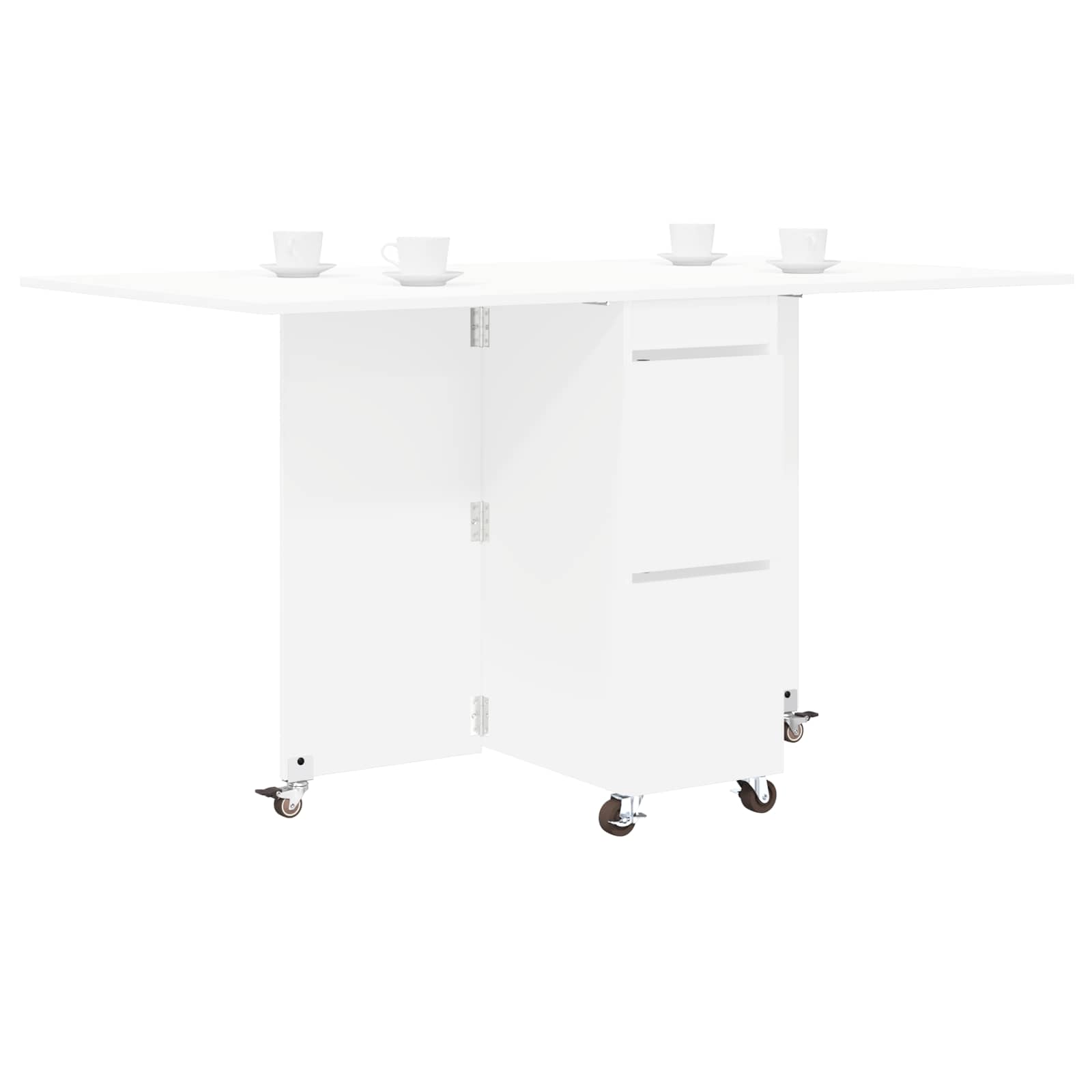 Τραπέζι φαγητού 140 x 80 x 77 cm Επεξεργασμένο Ξύλο Λευκό