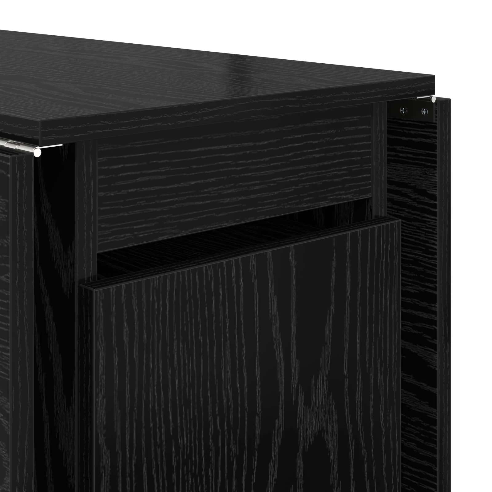 Τραπέζι φαγητού 140 x 80 x 77 cm Επεξεργασμένο Ξύλο Μαύρη Δρυς