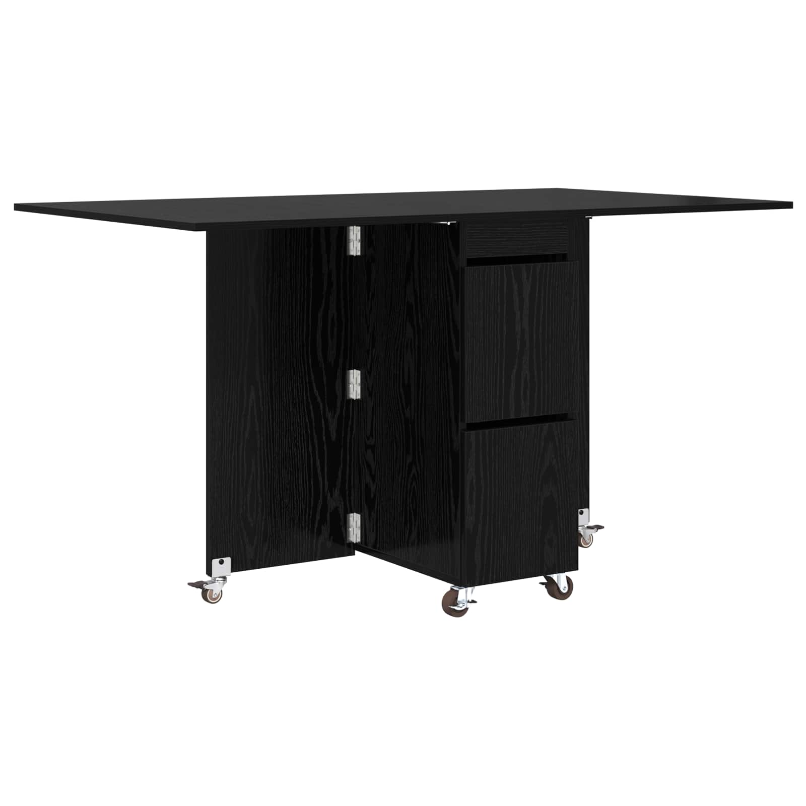 Τραπέζι φαγητού 140 x 80 x 77 cm Επεξεργασμένο Ξύλο Μαύρη Δρυς