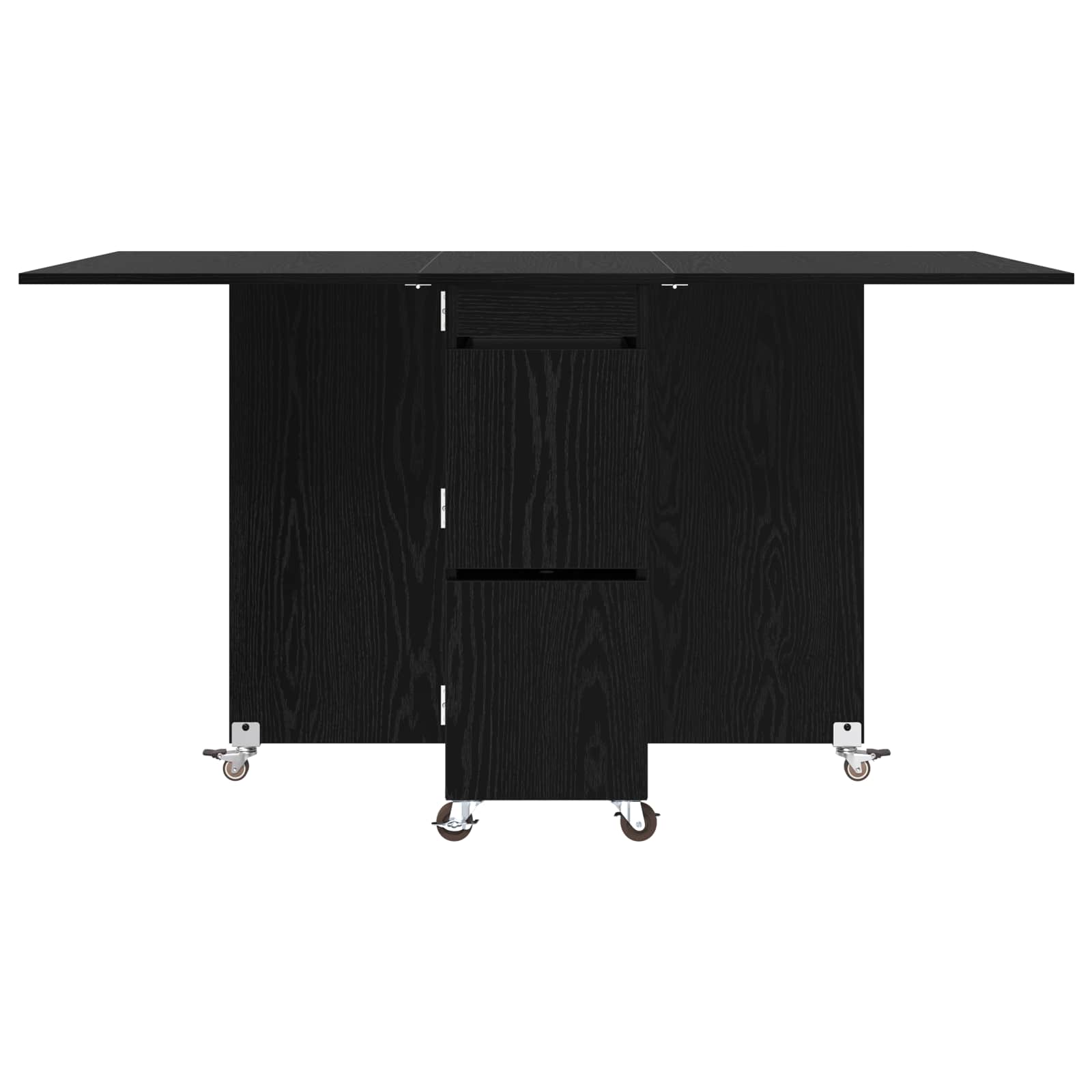 Τραπέζι φαγητού 140 x 80 x 77 cm Επεξεργασμένο Ξύλο Μαύρη Δρυς