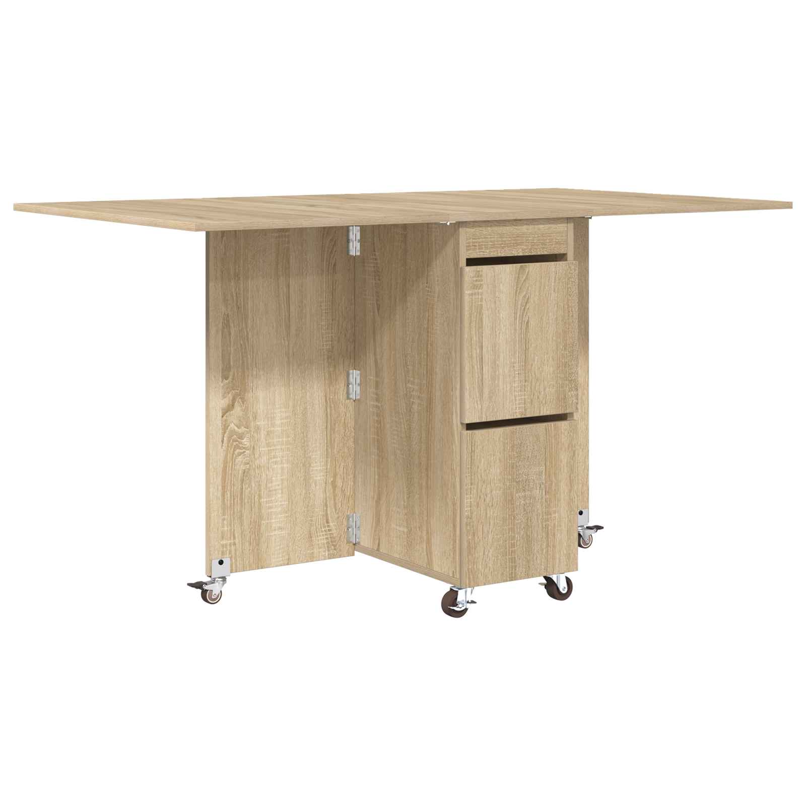 Τραπέζι φαγητού 140 x 80 x 77 cm Επεξεργασμένο Ξύλο Sonoma Δρυς