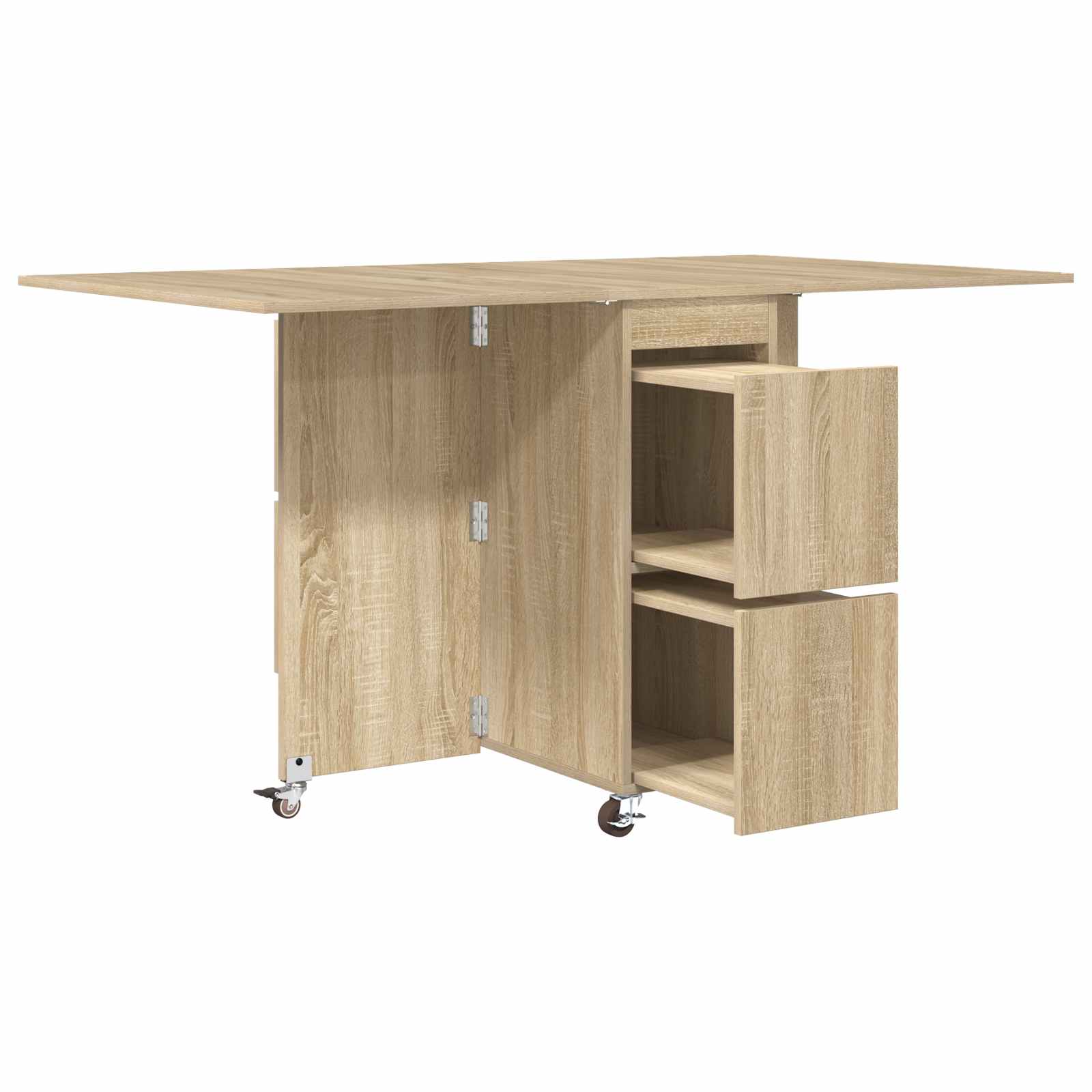 Τραπέζι φαγητού 140 x 80 x 77 cm Επεξεργασμένο Ξύλο Sonoma Δρυς