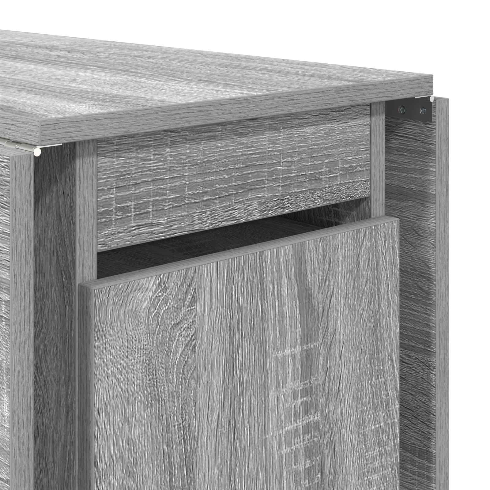 Τραπέζι φαγητού 140 x 80 x 77 cm Επεξεργασμένο Ξύλο Γκρι Sonoma