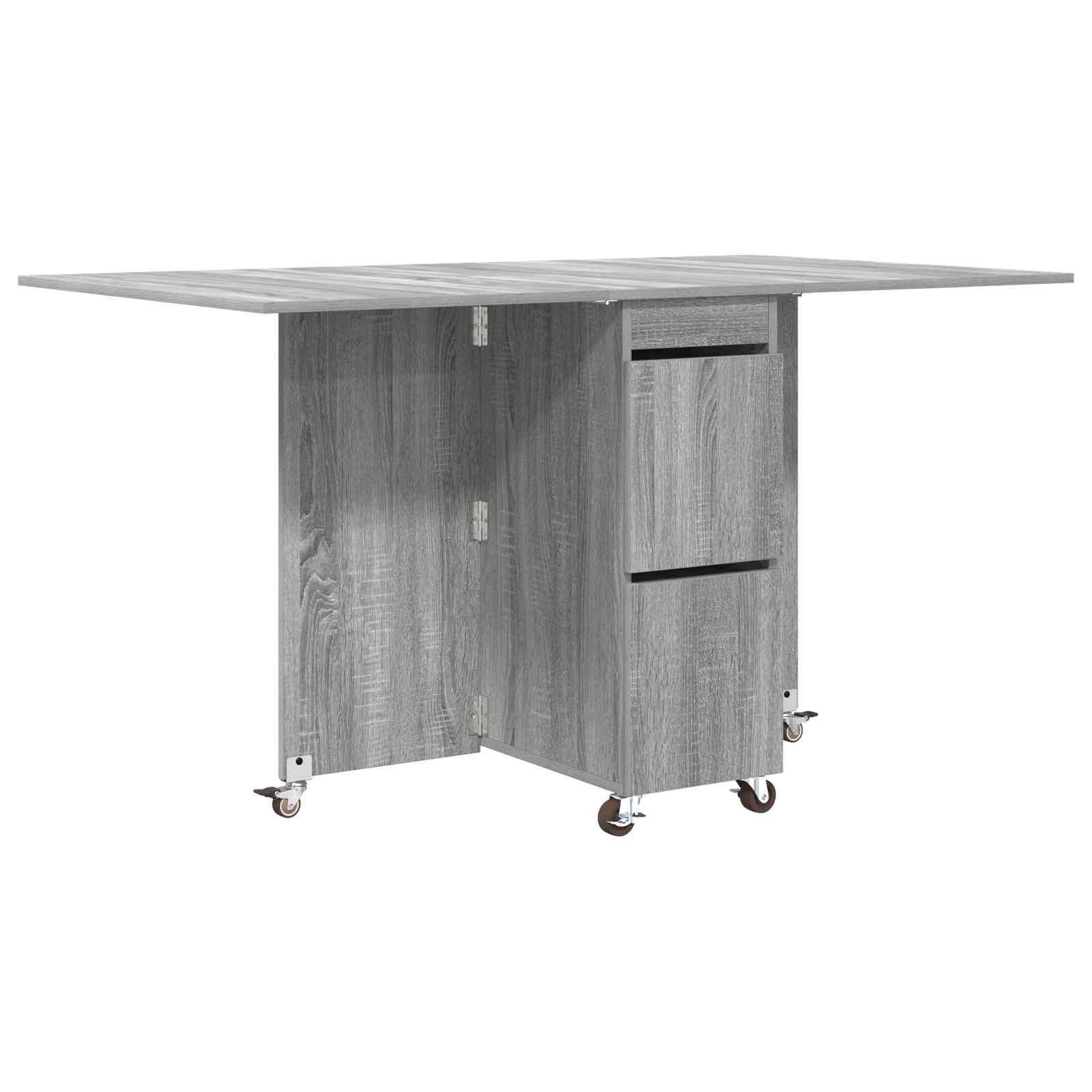 Τραπέζι φαγητού 140 x 80 x 77 cm Επεξεργασμένο Ξύλο Γκρι Sonoma