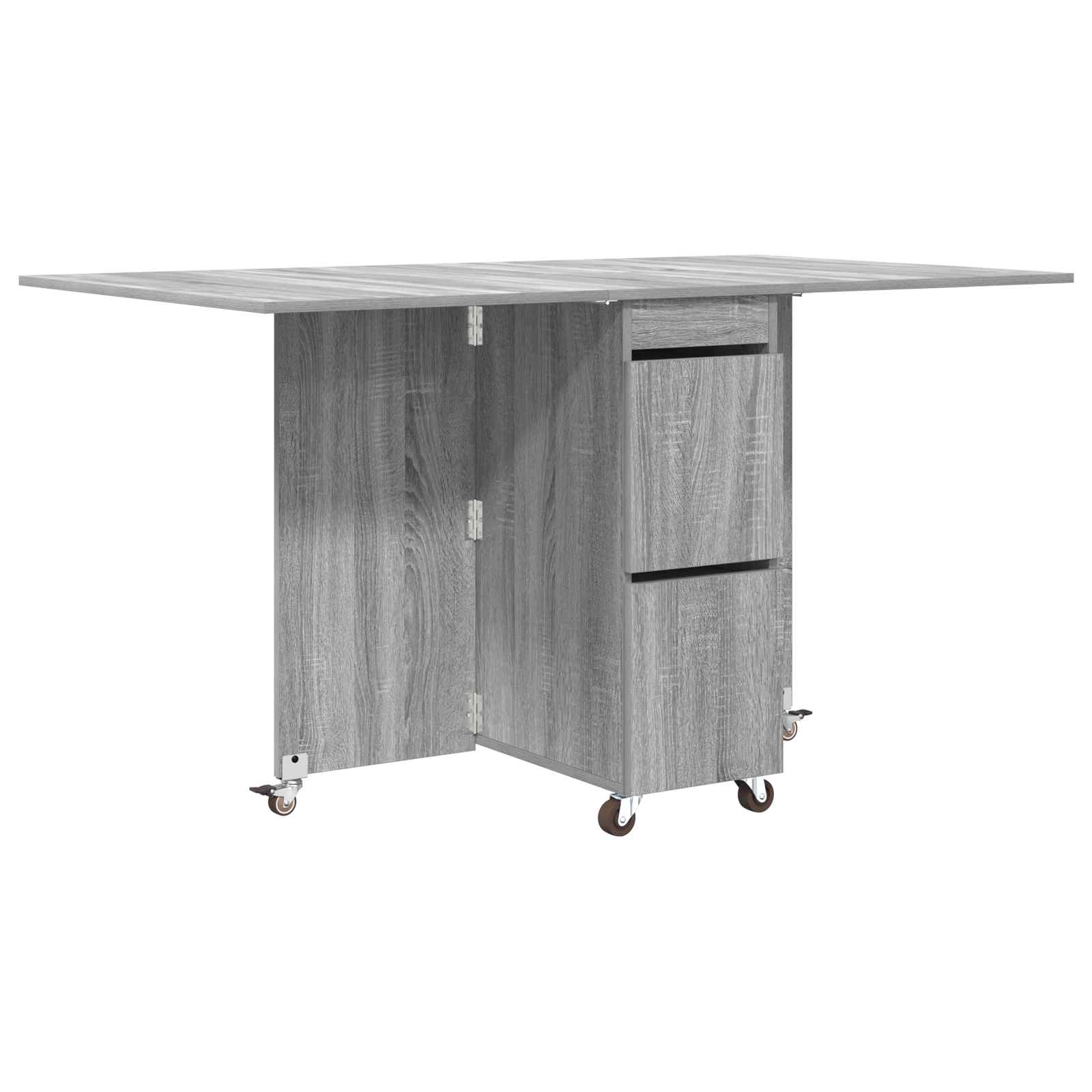 Τραπέζι φαγητού 140 x 80 x 77 cm Επεξεργασμένο Ξύλο Γκρι Sonoma