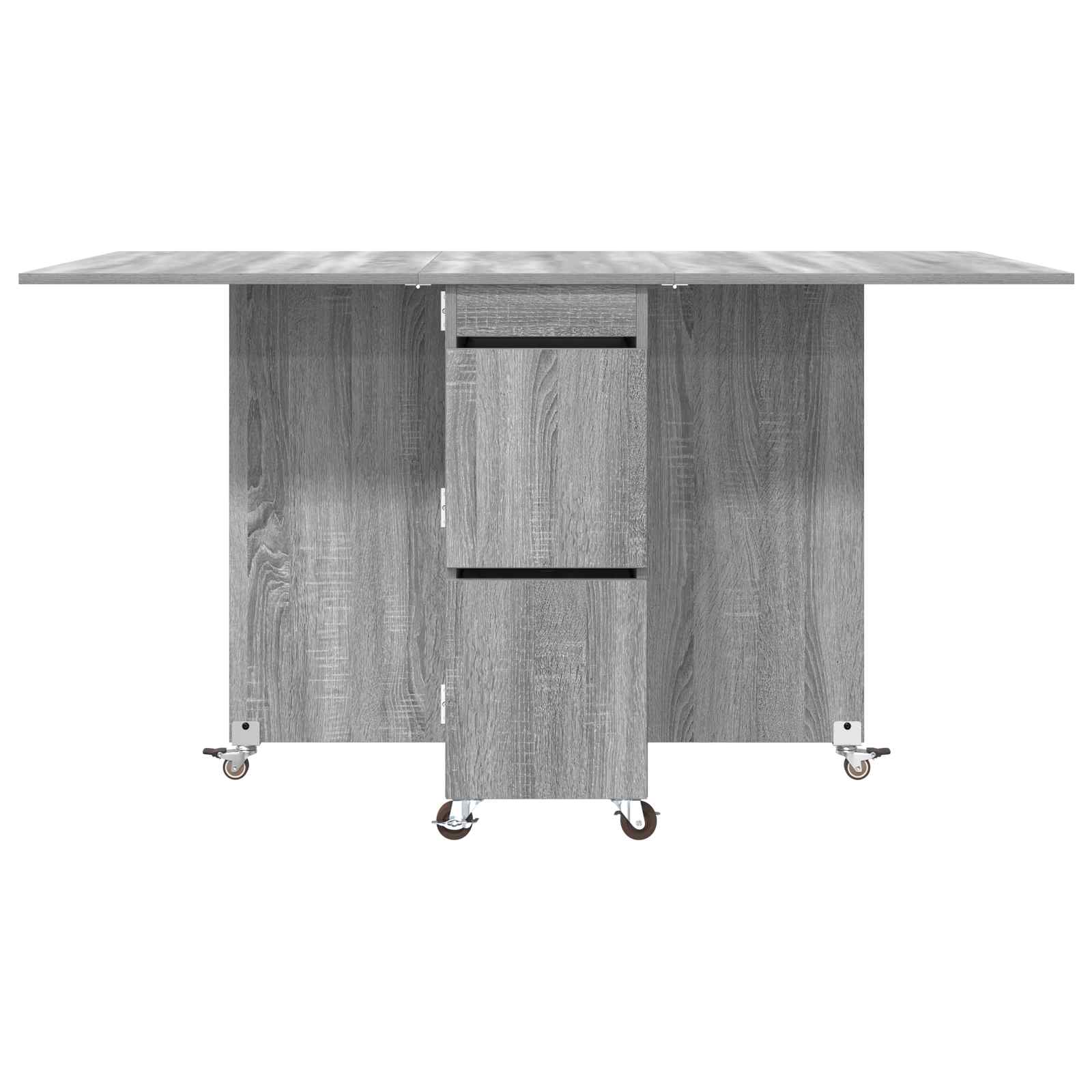 Τραπέζι φαγητού 140 x 80 x 77 cm Επεξεργασμένο Ξύλο Γκρι Sonoma