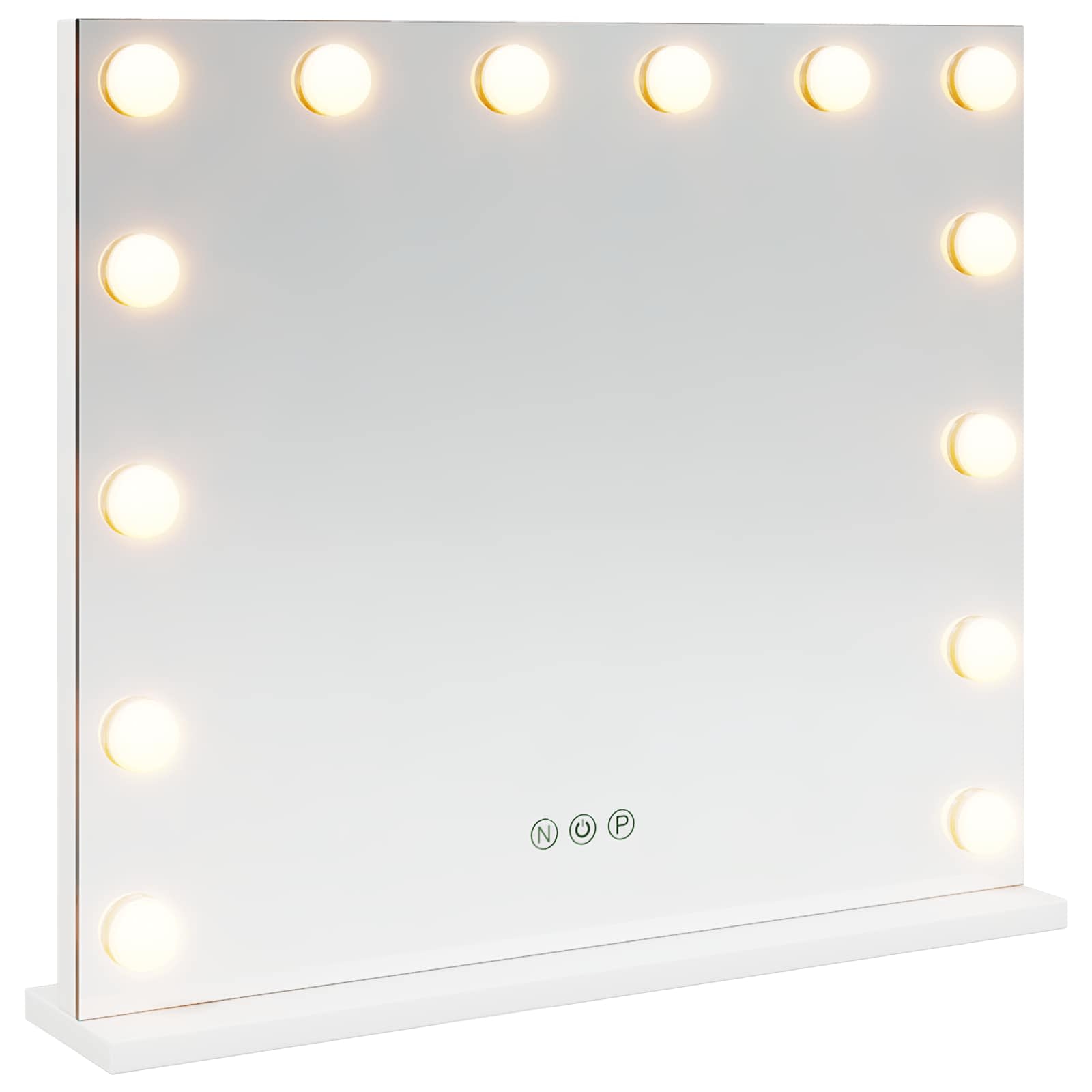 Καθρέφτης Vanity LED Λευκό 50 x 10 x 44 εκ Γυαλί και Χάλυβας