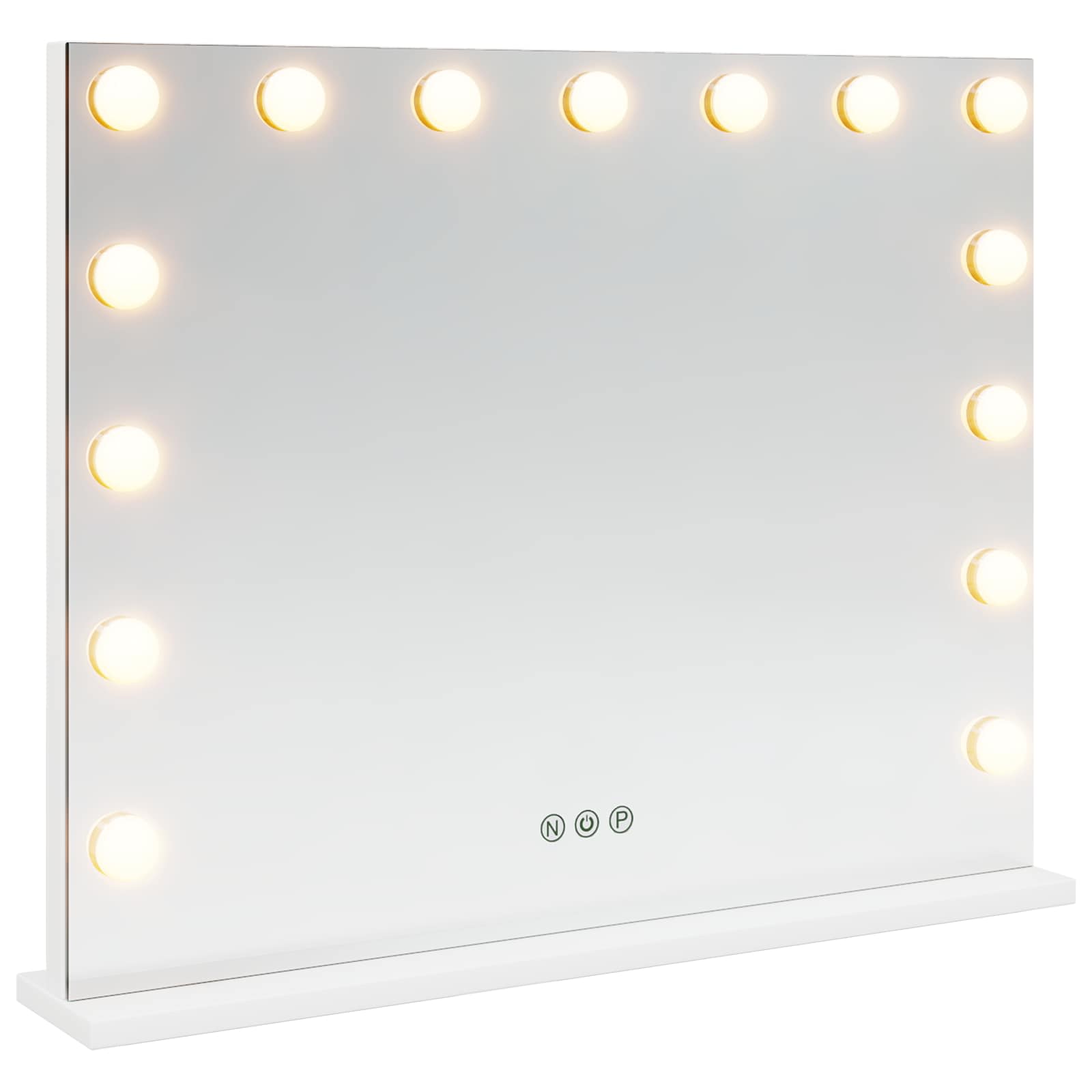 Καθρέφτης Vanity LED Λευκό 58 x 10 x 47 εκ Γυαλί και Χάλυβας