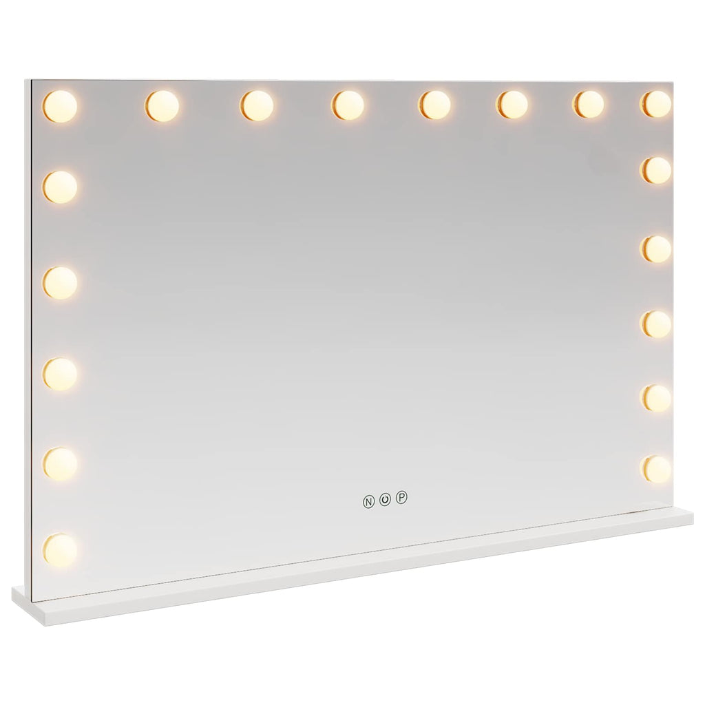 Καθρέφτης Vanity LED Λευκό 80 x 10 x 52,5 εκ Γυαλί και Χάλυβας