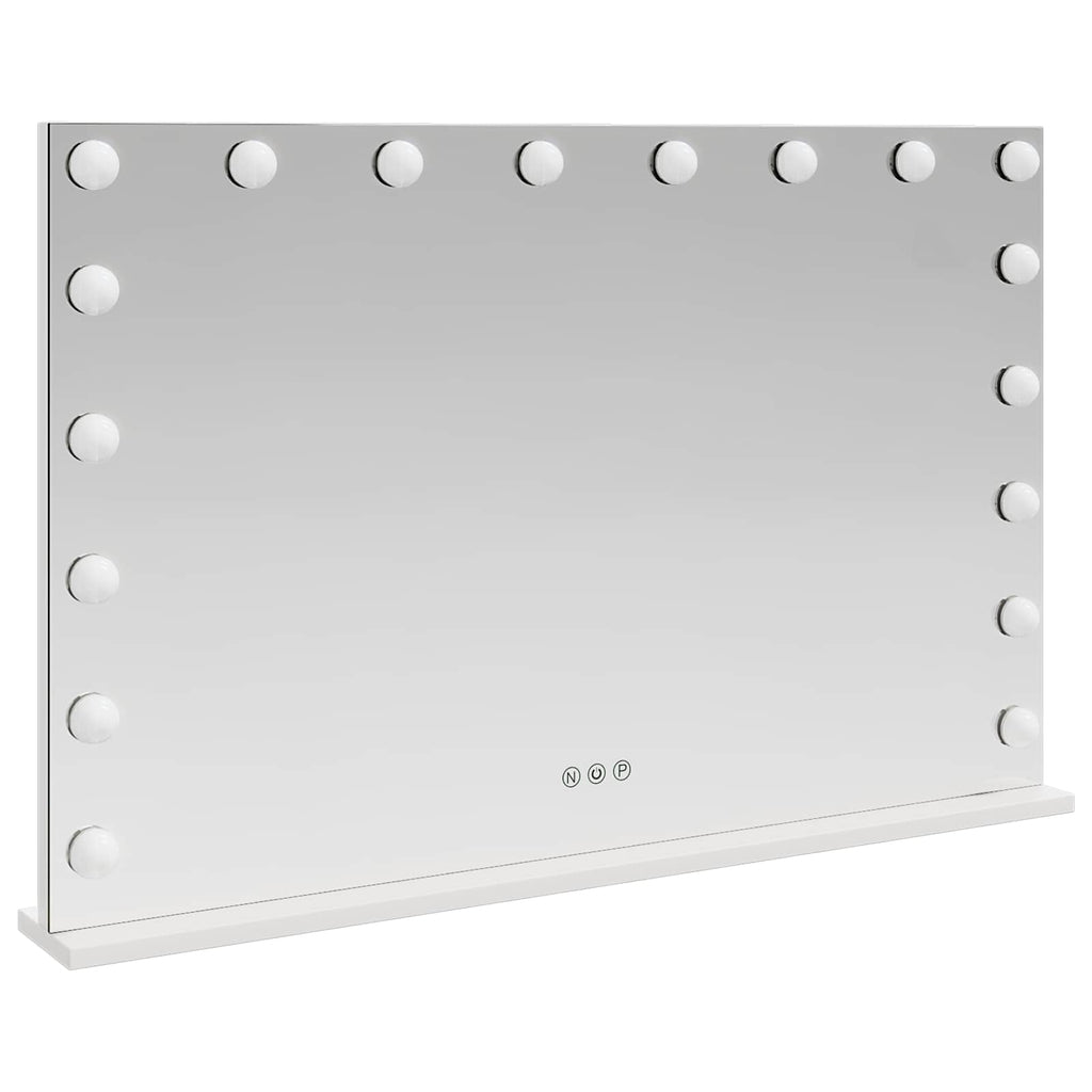 Καθρέφτης Vanity LED Λευκό 80 x 10 x 52,5 εκ Γυαλί και Χάλυβας