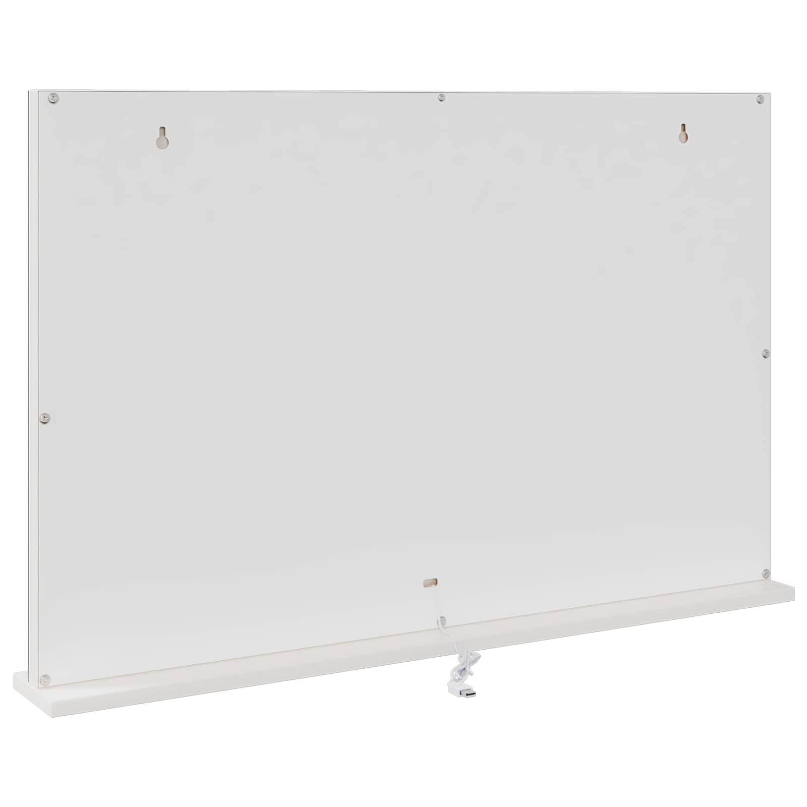 Καθρέφτης Vanity LED Λευκό 80 x 10 x 52,5 εκ Γυαλί και Χάλυβας