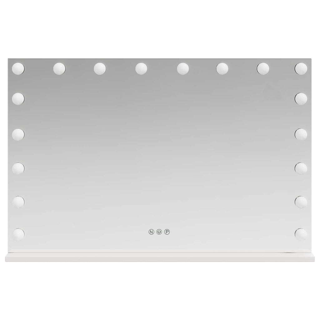 Καθρέφτης Vanity LED Λευκό 80 x 10 x 52,5 εκ Γυαλί και Χάλυβας