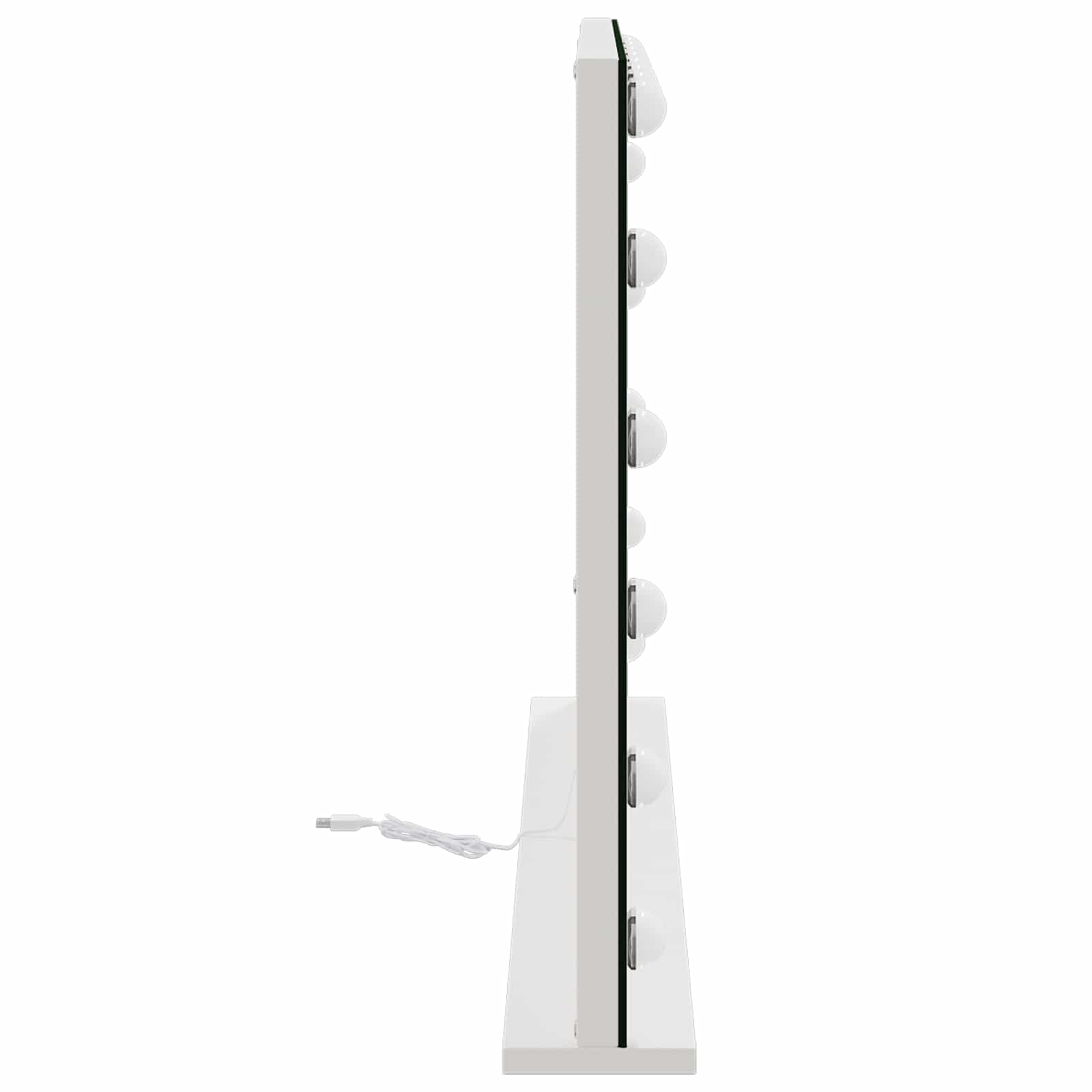 Καθρέφτης Vanity LED Λευκό 80 x 10 x 52,5 εκ Γυαλί και Χάλυβας
