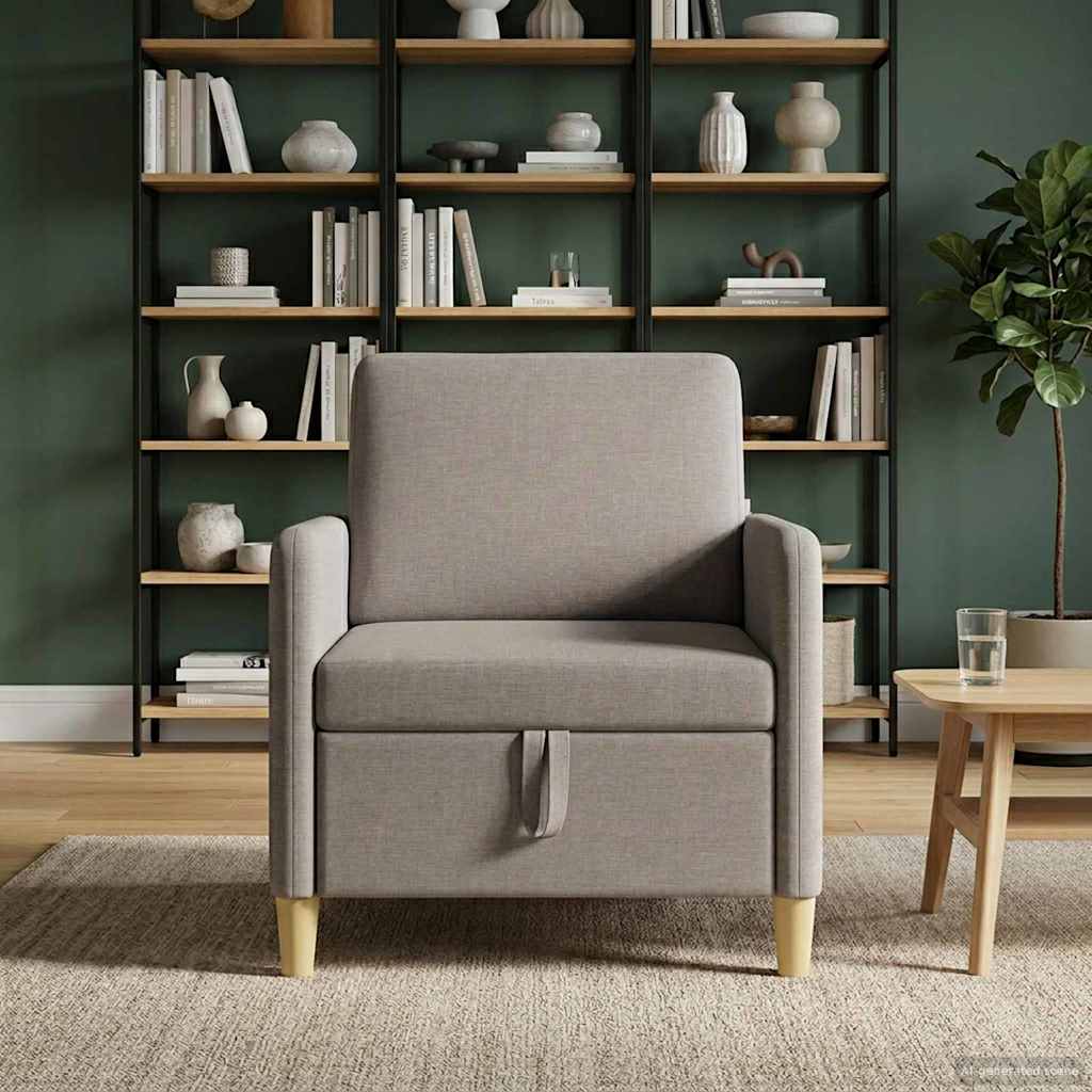 Καναπές με Αποθήκευση Taupe 72 x 78 x 87 εκ. Πολυεστέρας