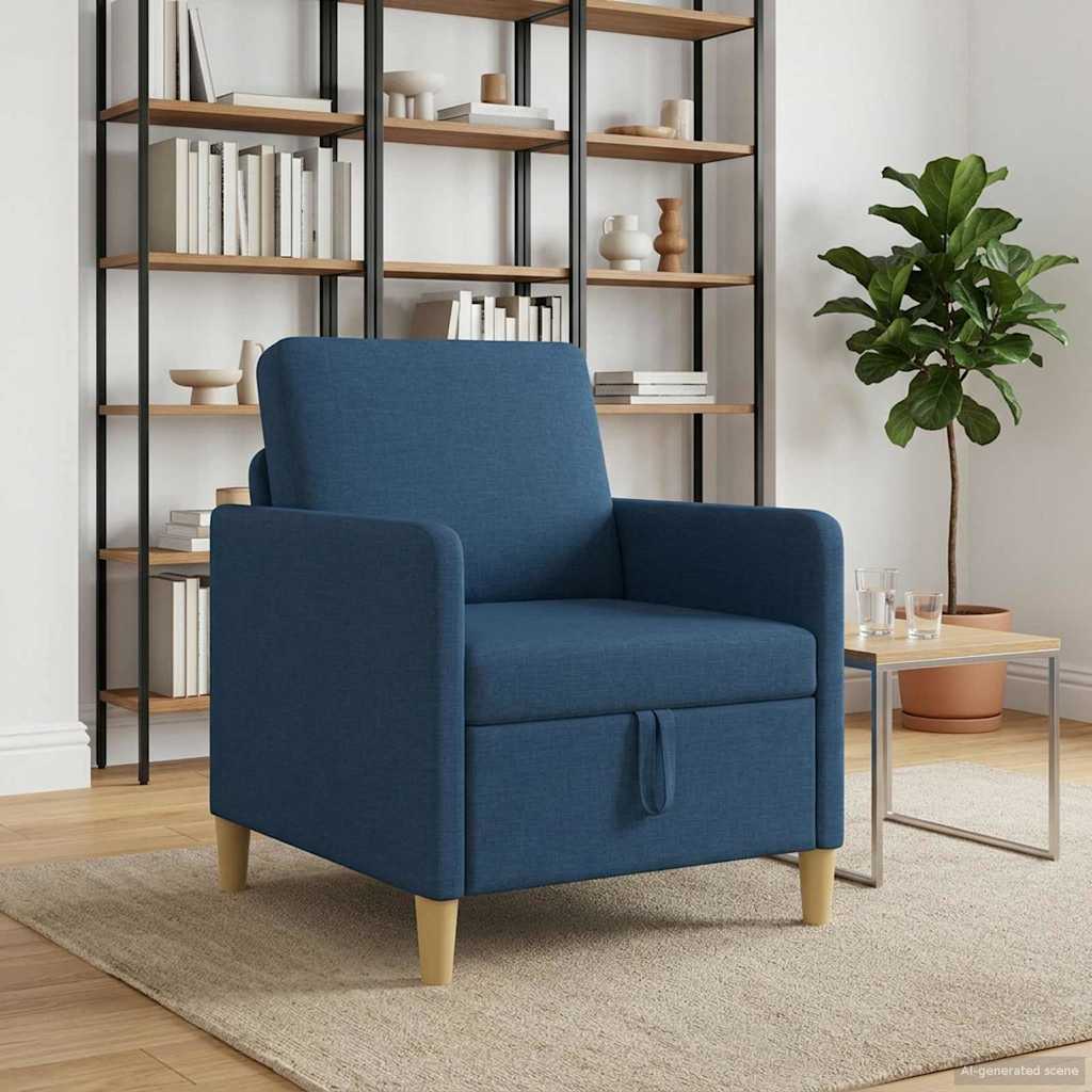 Καναπές με Αποθήκευση Μπλε 72 x 78 x 87 εκ. Πολυεστέρας