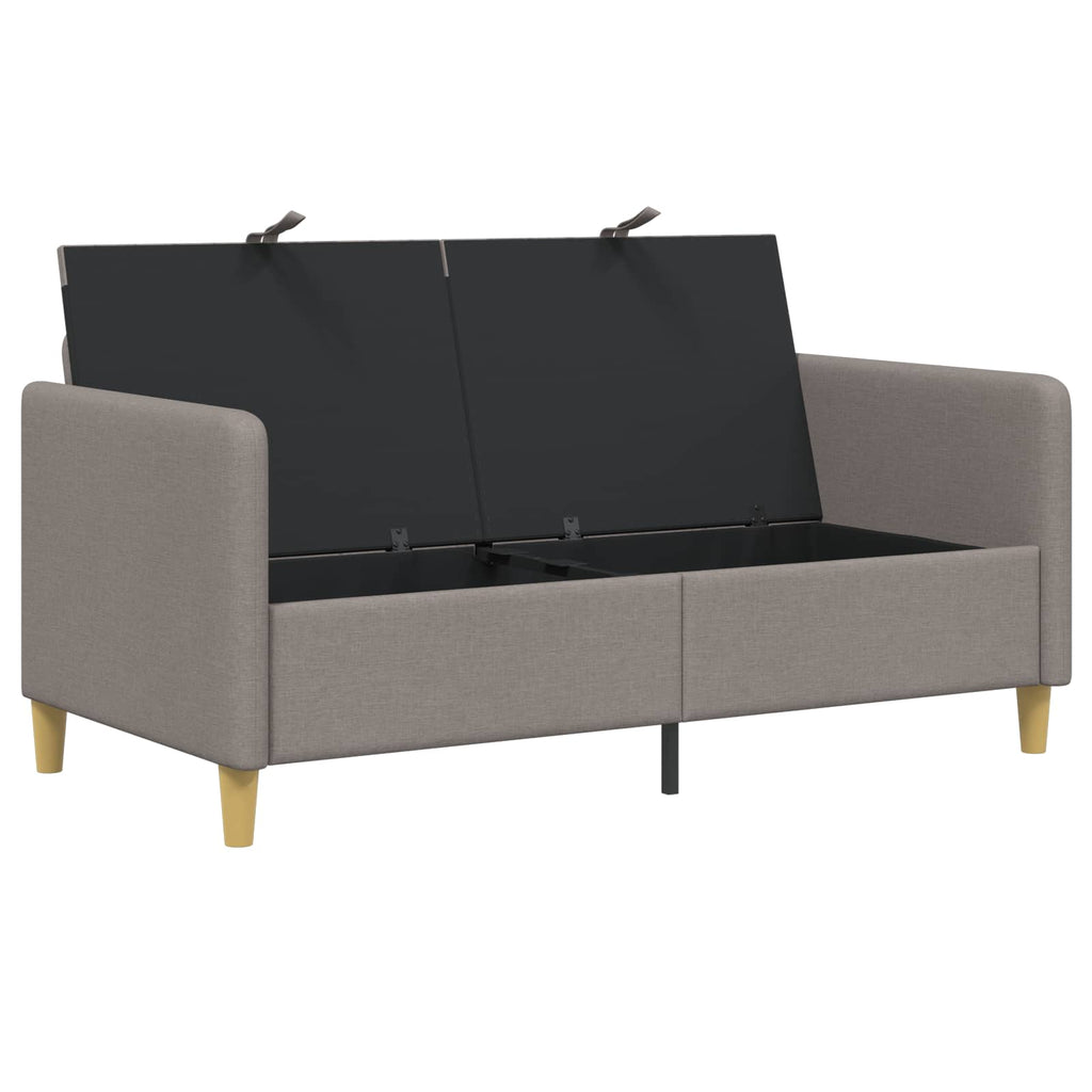 Καναπές με Αποθήκευση Taupe 152 x 78 x 87 εκ Πολυεστέρας