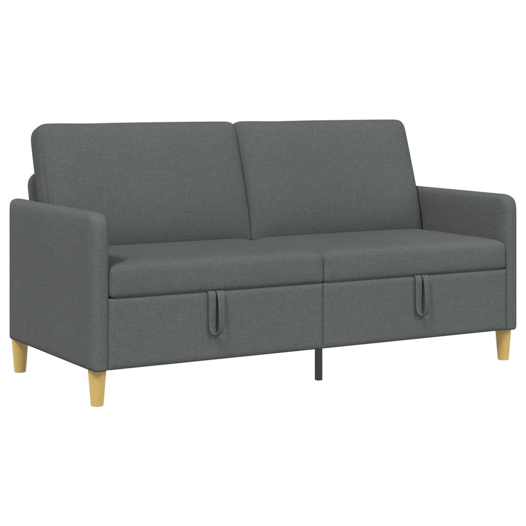 Καναπές με Αποθήκευση Σκούρο Γκρι 172 x 78 x 87 εκ Πολυεστέρας