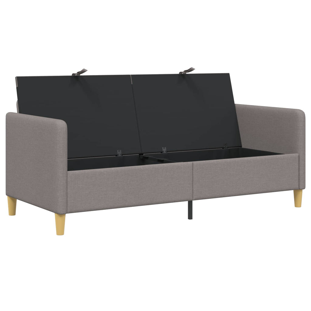 Καναπές με Αποθήκευση Taupe 172 x 78 x 87 εκ Πολυεστέρας