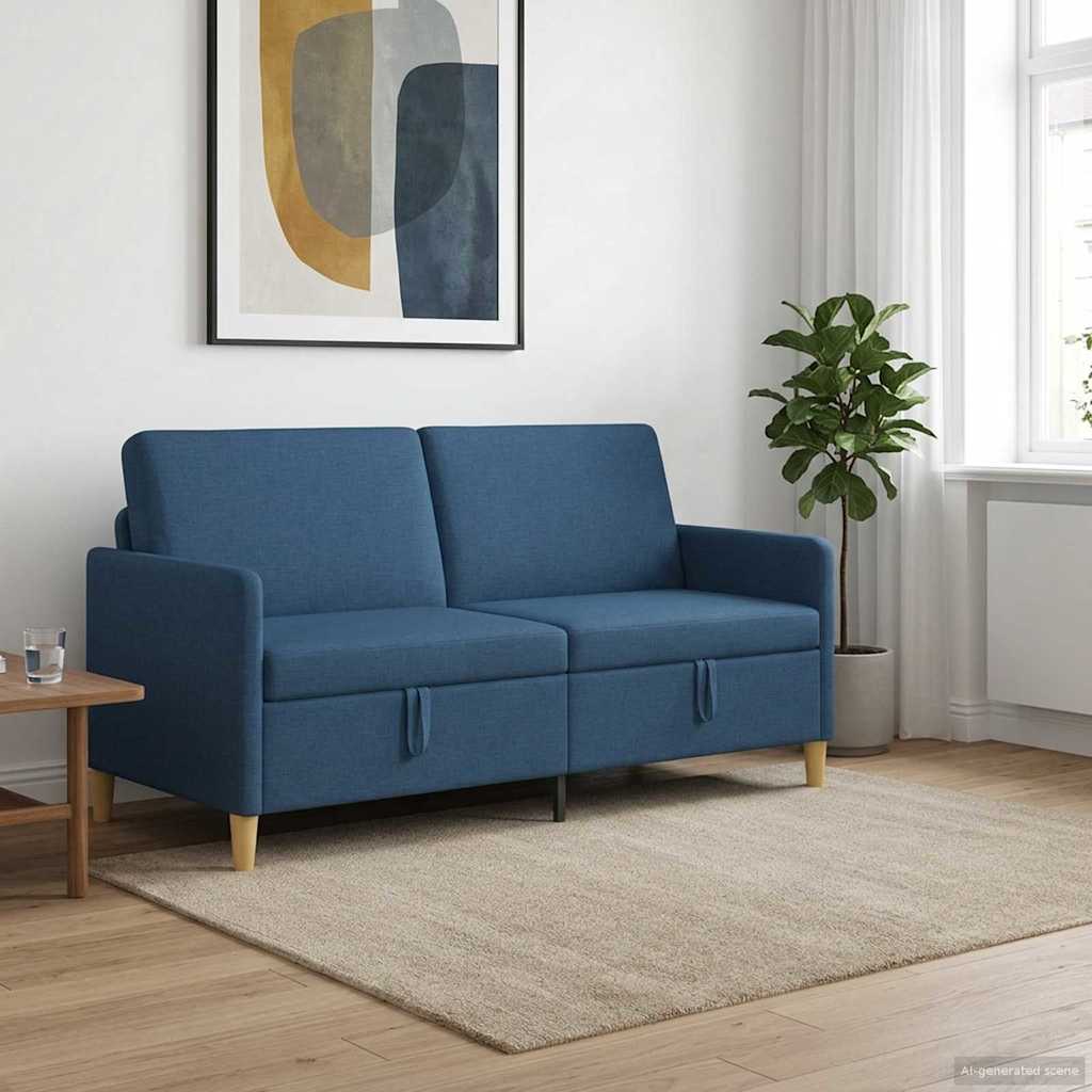 Καναπές με Αποθήκευση Μπλε 172 x 78 x 87 εκ Πολυεστέρας