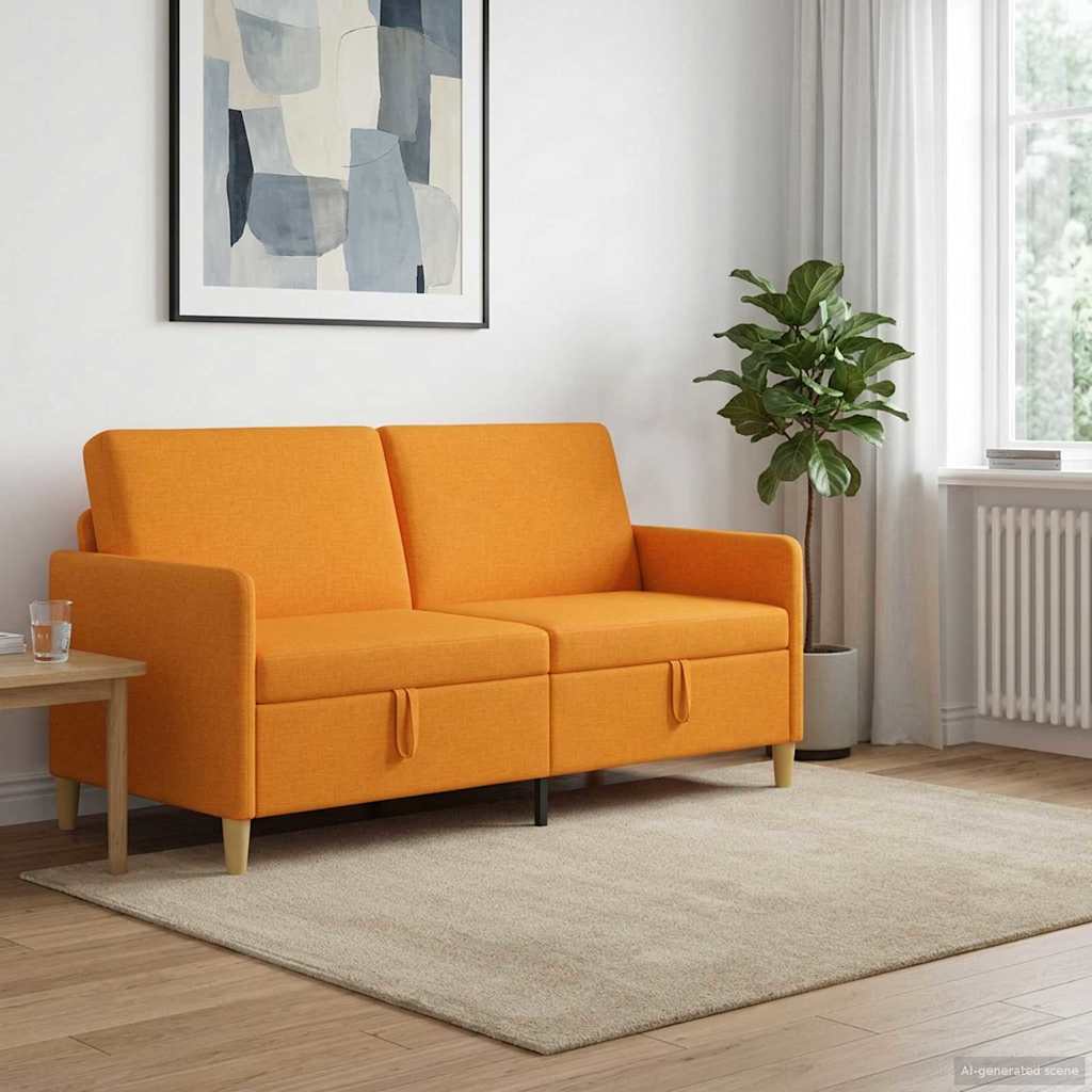 Καναπές με Αποθήκευση Σκούρο κίτρινο 172 x 78 x 87 εκ