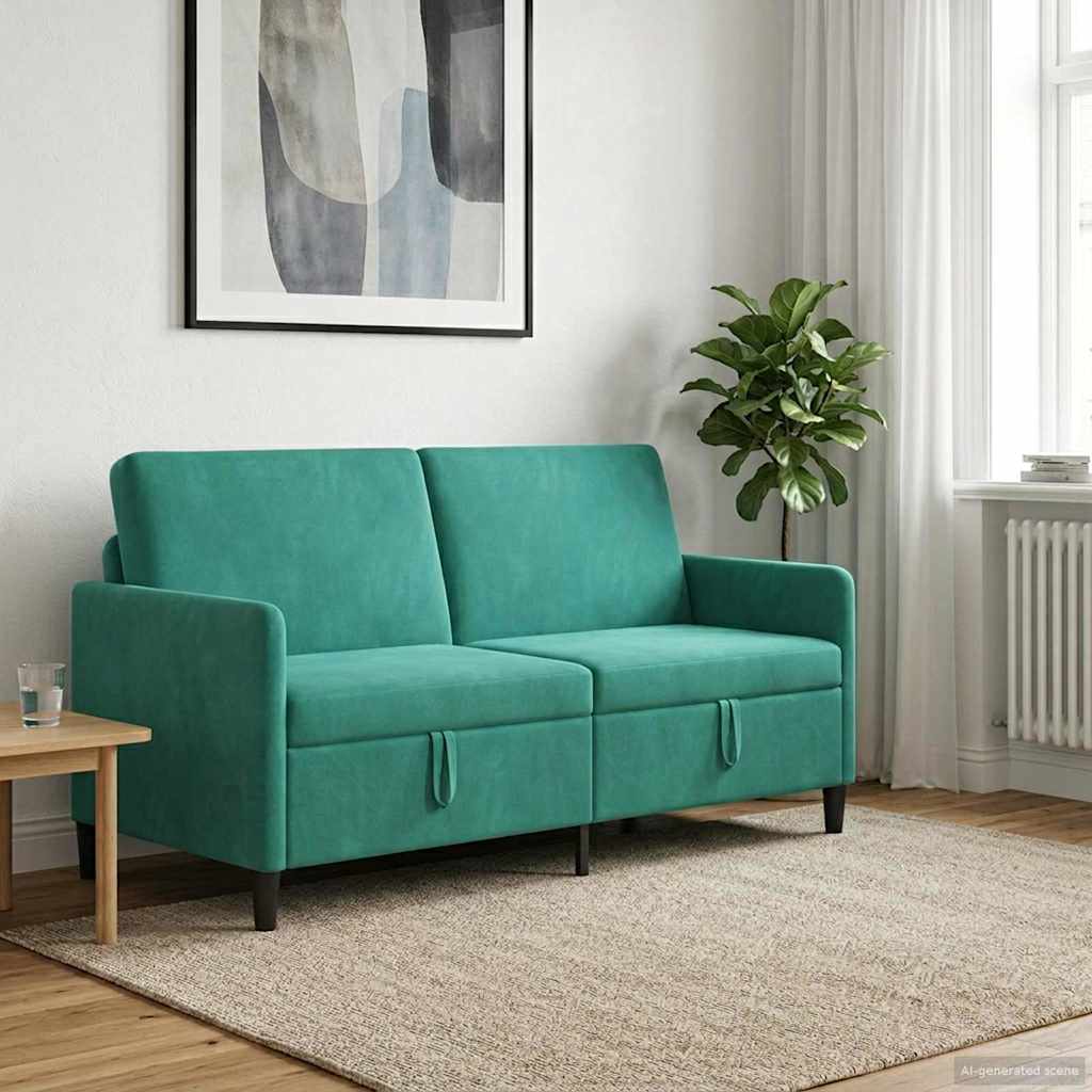 Καναπές με Αποθήκευση Τιρκουάζ 172 x 78 x 87 εκ Πολυεστέρας