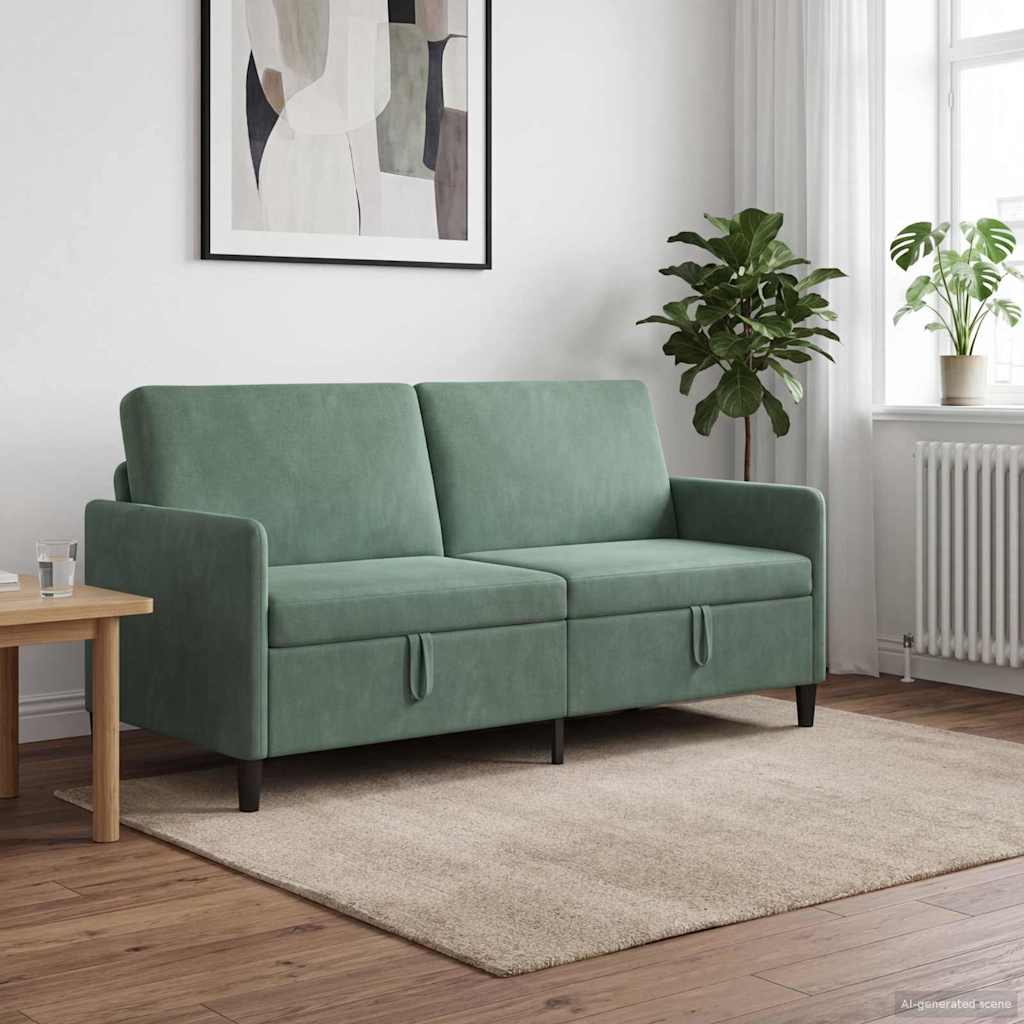 Καναπές με Αποθήκευση Θαλασσί 172 x 78 x 87 εκ Πολυεστέρας
