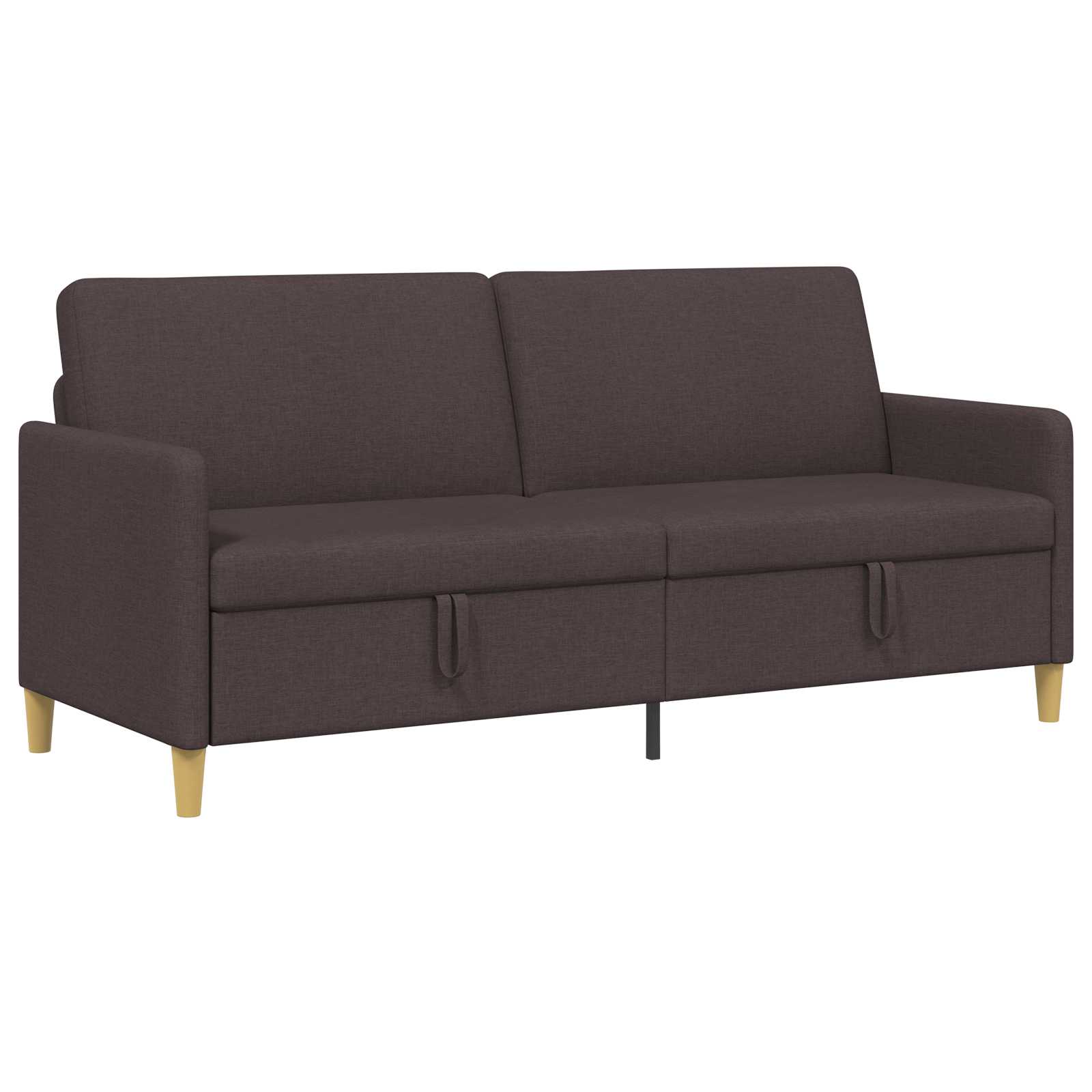 Καναπές με Αποθήκευση Σκούρο Καφέ 192 x 78 x 87 εκ. Πολυεστέρας