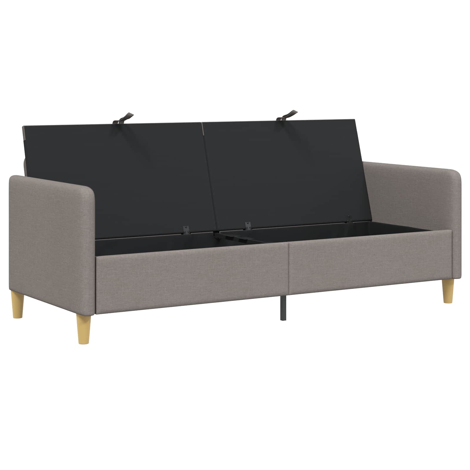 Καναπές με Αποθήκευση Taupe 192 x 78 x 87 εκ. Πολυεστέρας