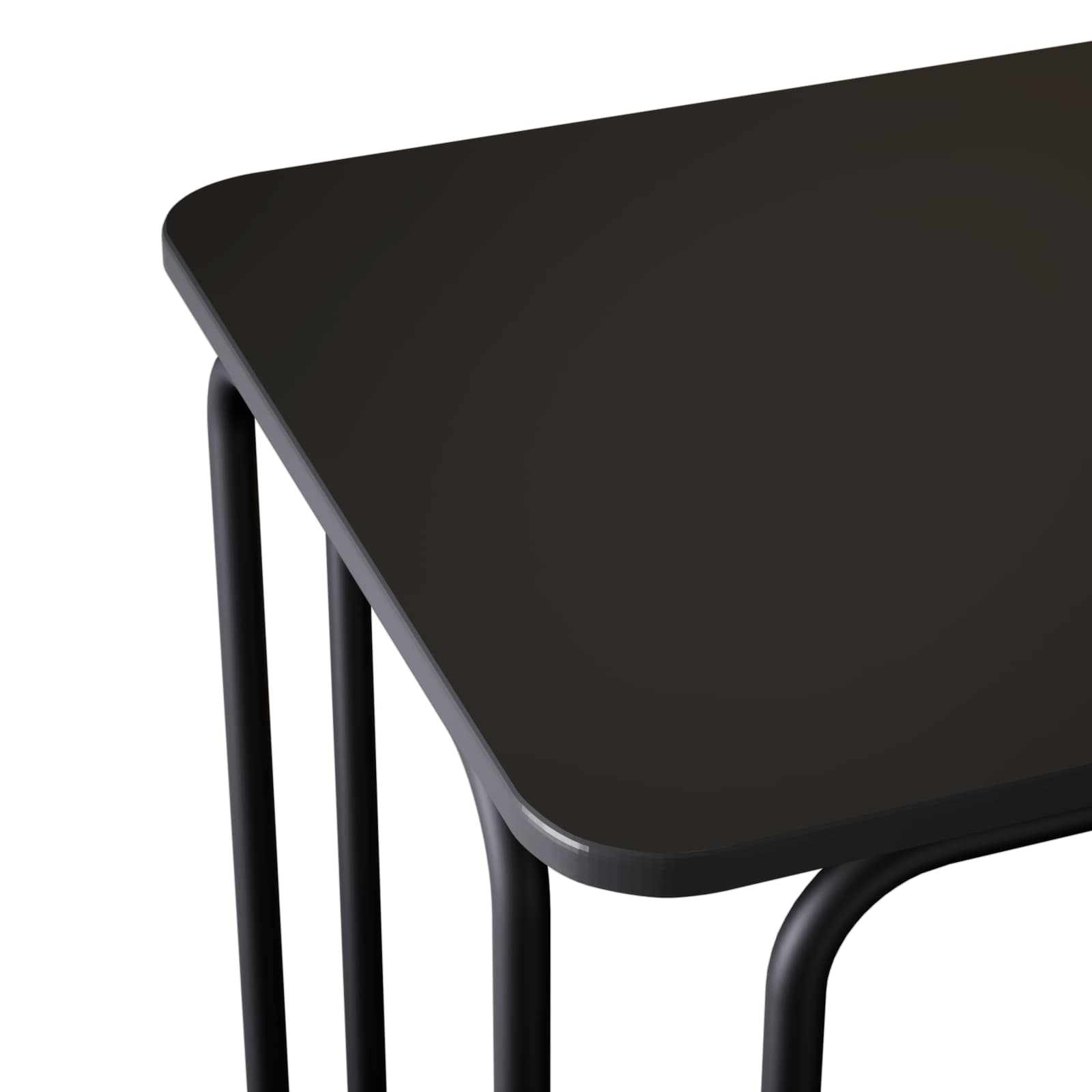Τραπεζαρία 100 x 50 x 75 cm Επεξεργασμένο Ξύλο Μαύρο Ορθογώνιος