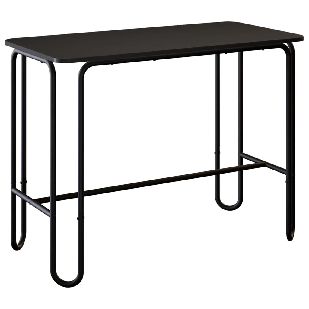 Τραπεζαρία 100 x 50 x 75 cm Επεξεργασμένο Ξύλο Μαύρο Ορθογώνιος