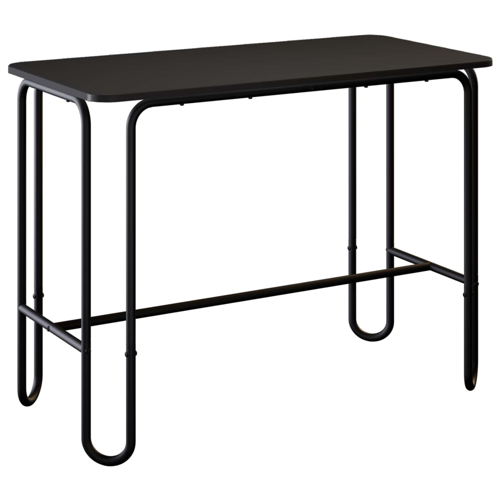 Τραπεζαρία 100 x 50 x 75 cm Επεξεργασμένο Ξύλο Μαύρο Ορθογώνιος