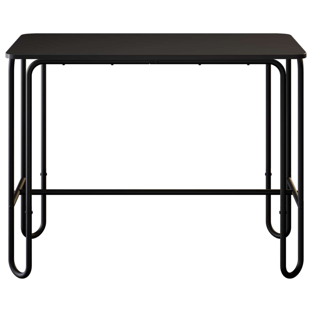 Τραπεζαρία 100 x 50 x 75 cm Επεξεργασμένο Ξύλο Μαύρο Ορθογώνιος